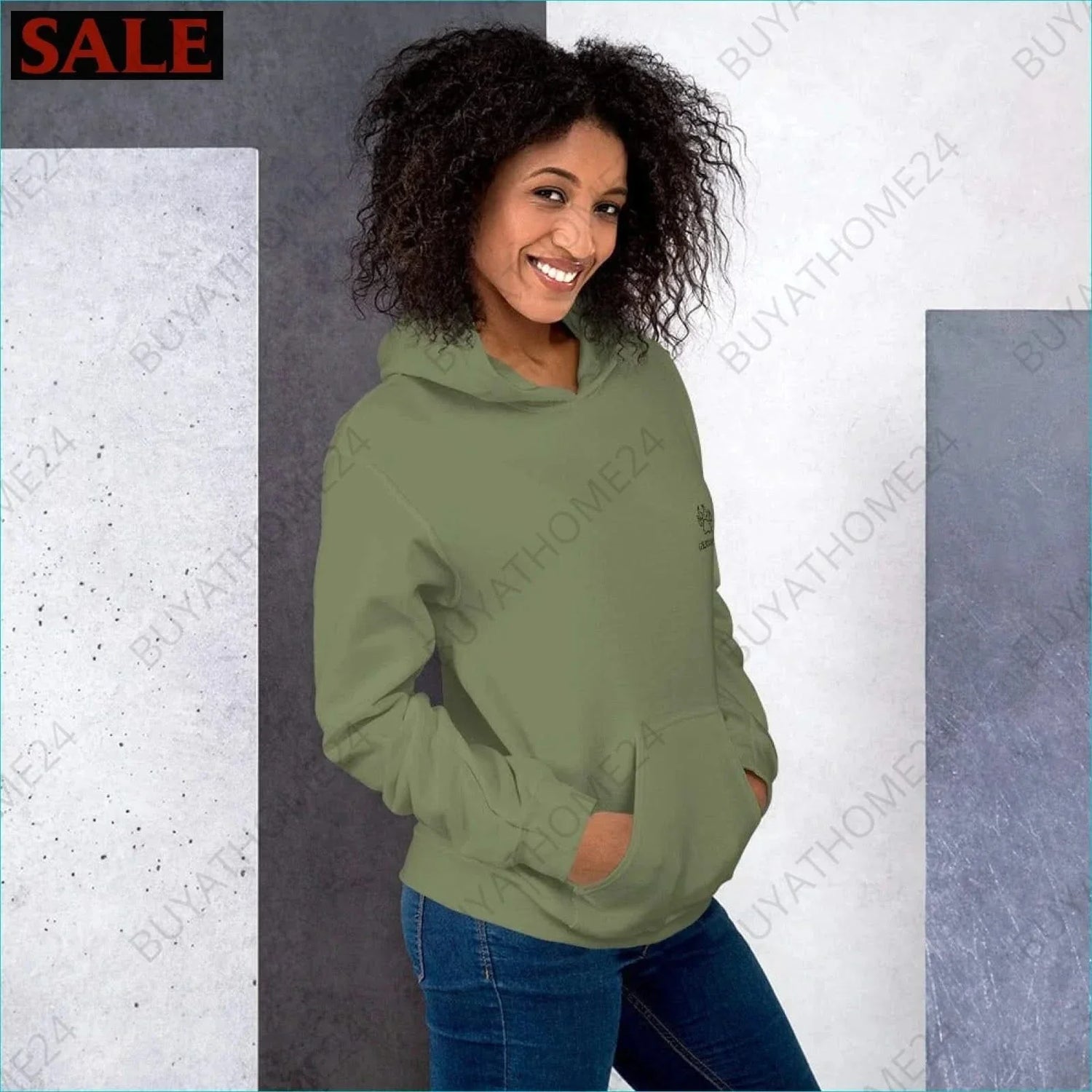 • Damen Hoodie S-5XL - BUYATHOME24 - bestickt - GERMANY - DAMENMODE, Hoodie, YOUR STYLE