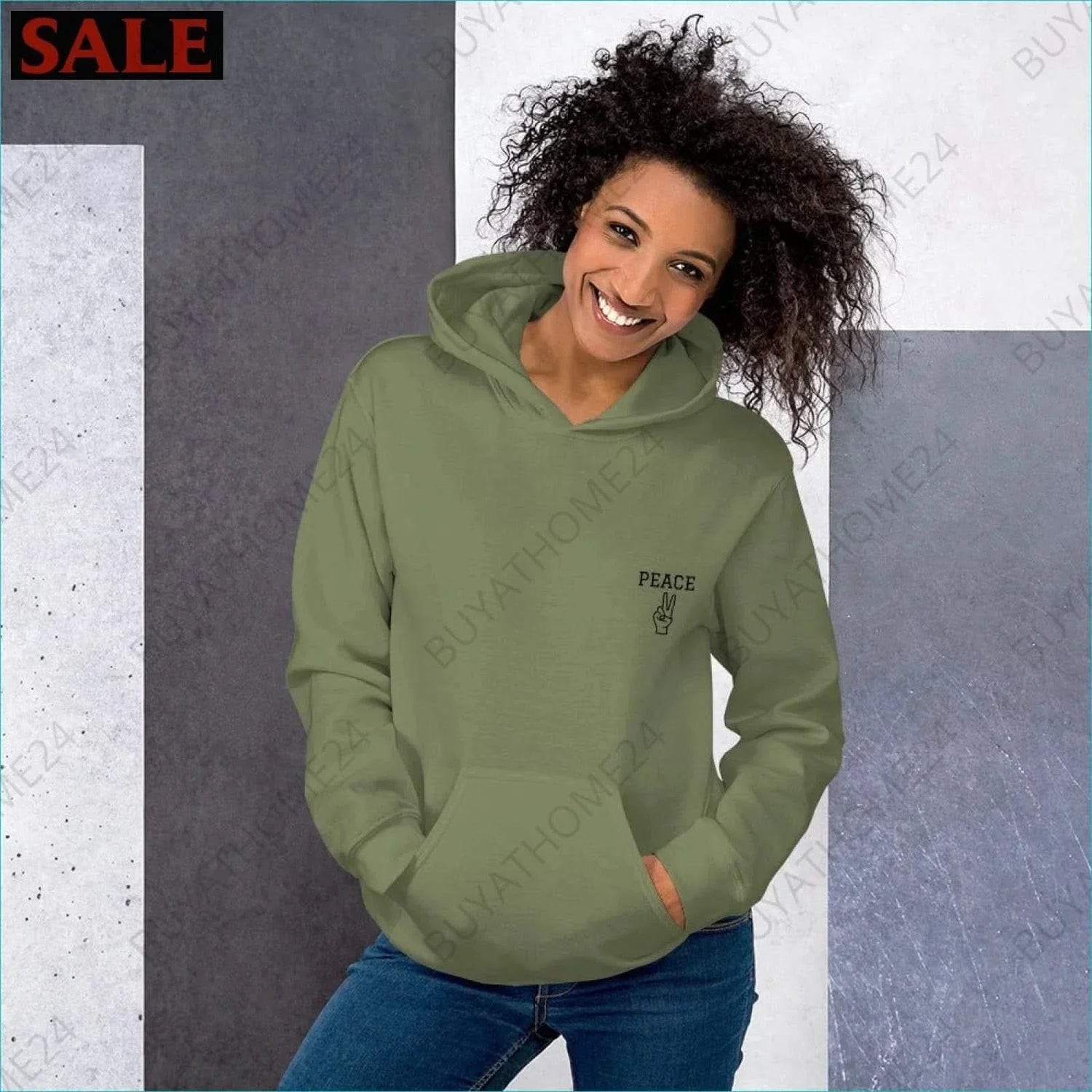 • Damen Hoodie S-5XL - BUYATHOME24 - bestickt - GERMANY - DAMENMODE, Hoodie