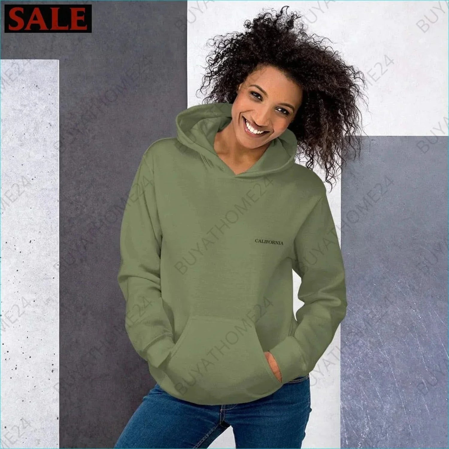 • Damen Hoodie S-5XL - BUYATHOME24 - bestickt - GERMANY - DAMENMODE, Hoodie, YOUR STYLE