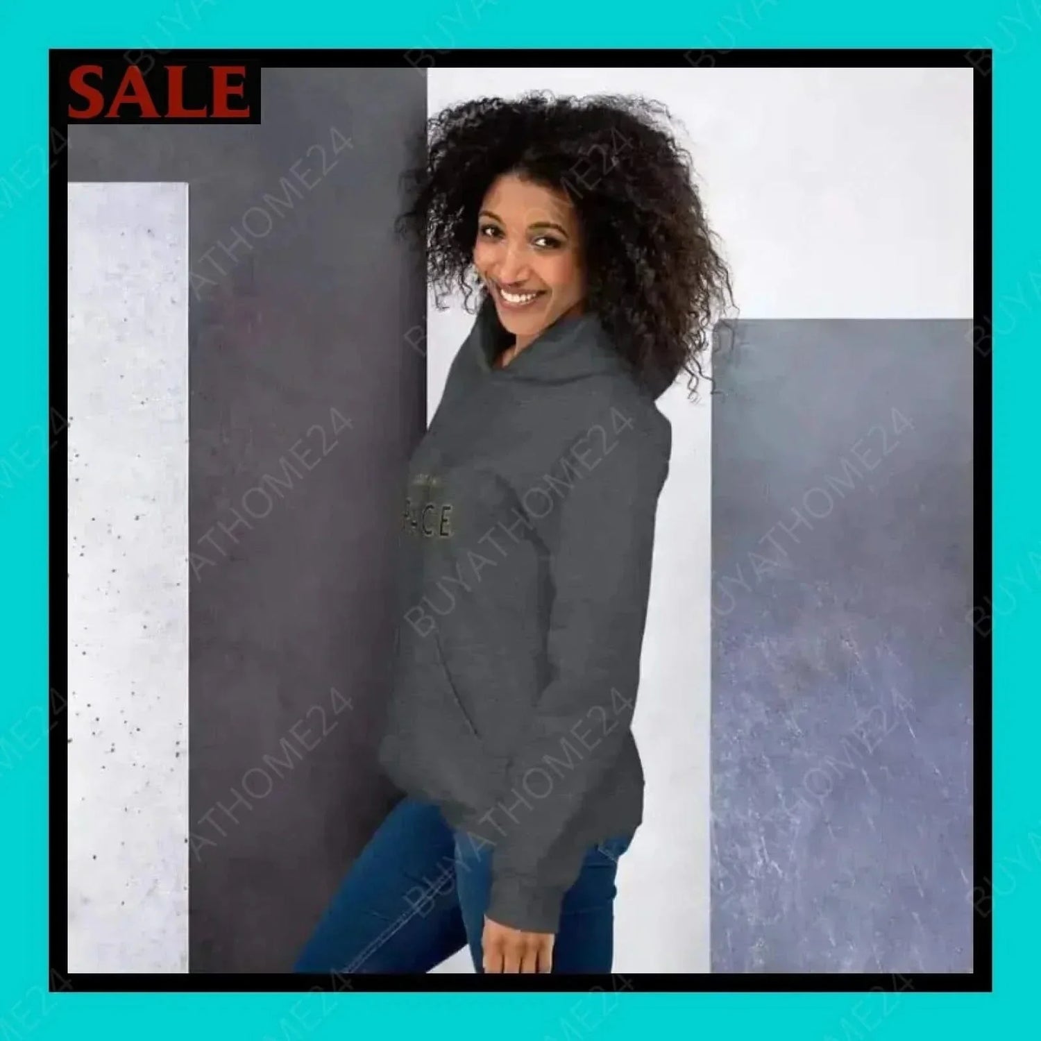 • Damen Hoodie S-5XL - BUYATHOME24 - Hoodiedruck - GERMANY - DAMENMODE, Hoodie