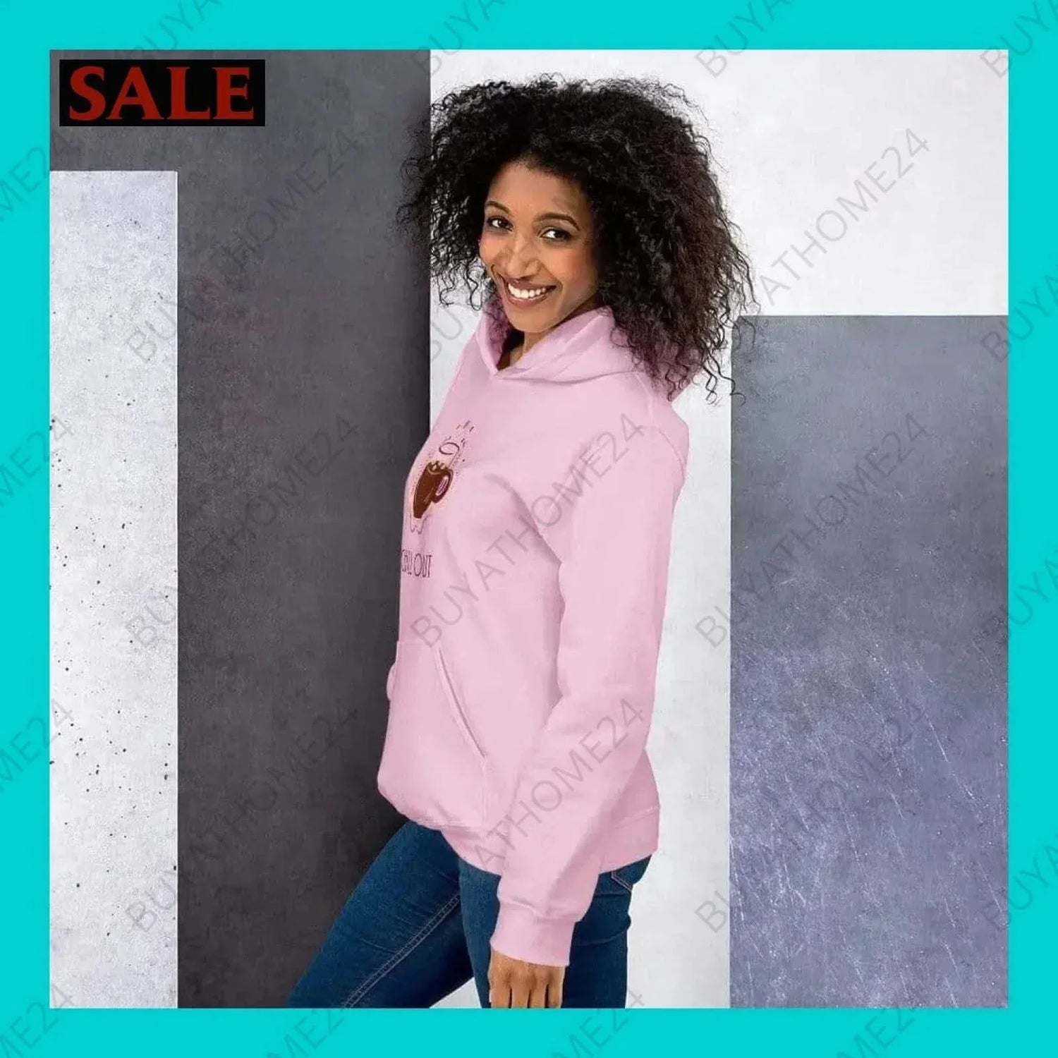 • Damen Hoodie S-5XL - BUYATHOME24 - Hoodiedruck - GERMANY - DAMENMODE, Hoodie, YOUR STYLE