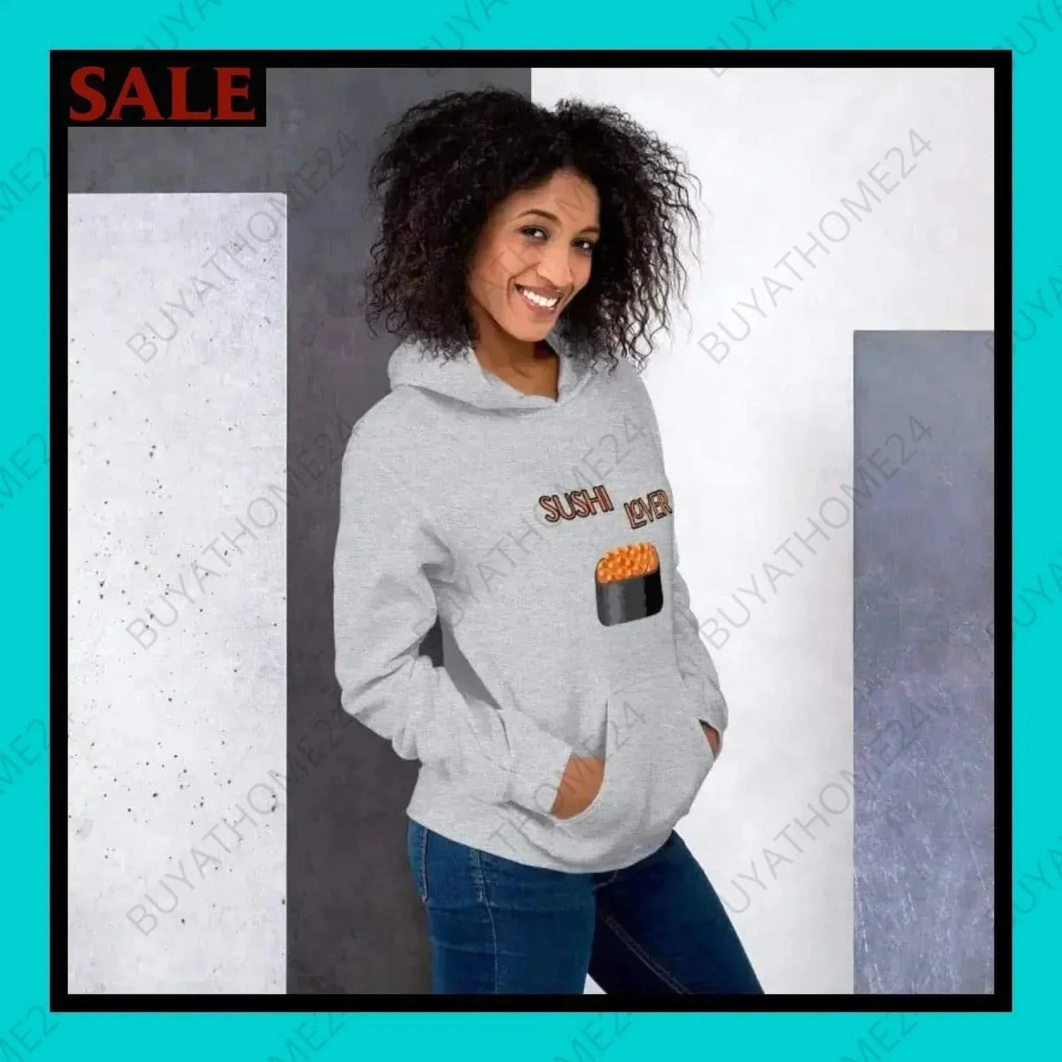 • Damen Hoodie S-5XL - BUYATHOME24 - Hoodiedruck - GERMANY - DAMENMODE, Hoodie, YOUR STYLE