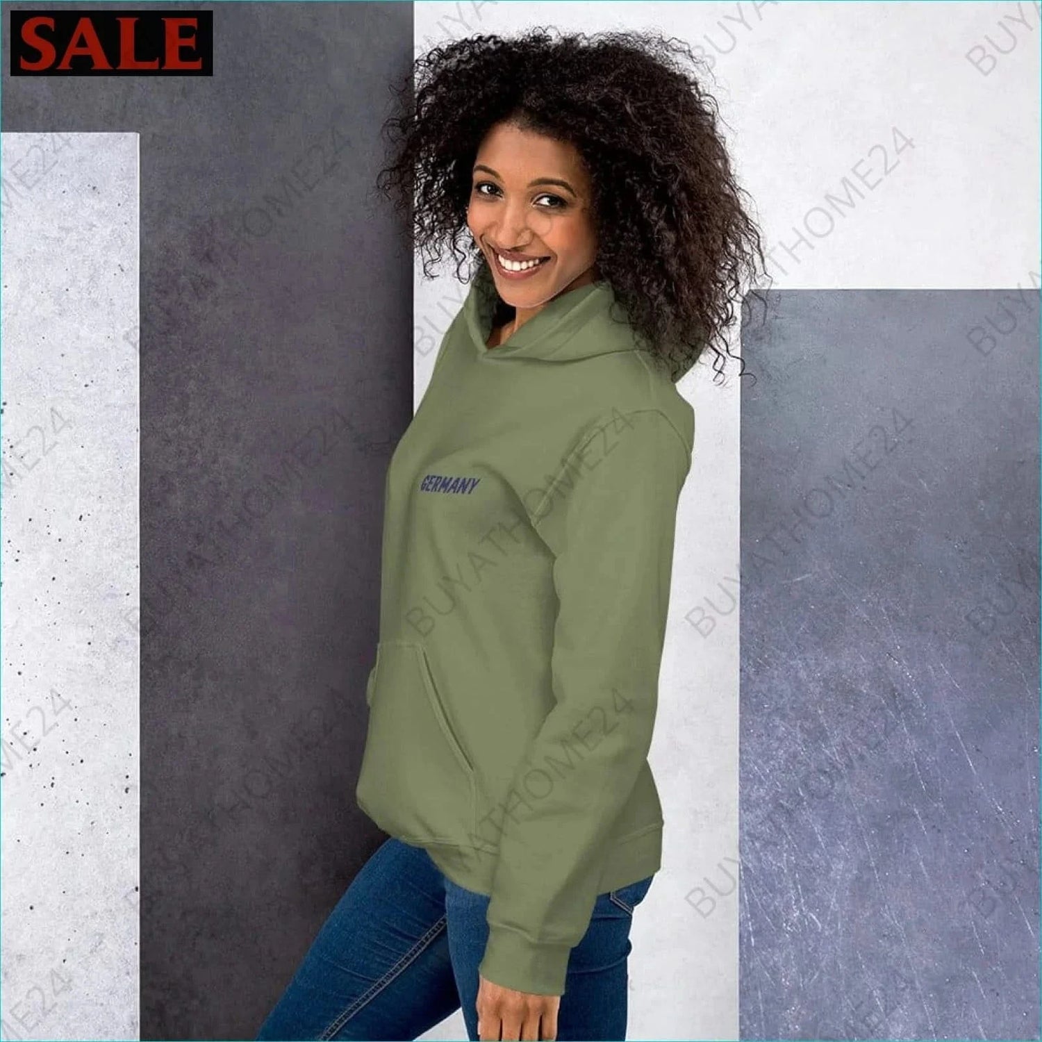 Damen Hoodie S-5XL - BUYATHOME24 - Hoodiedruck - GERMANY - DAMENMODE, Hoodie, YOUR STYLE