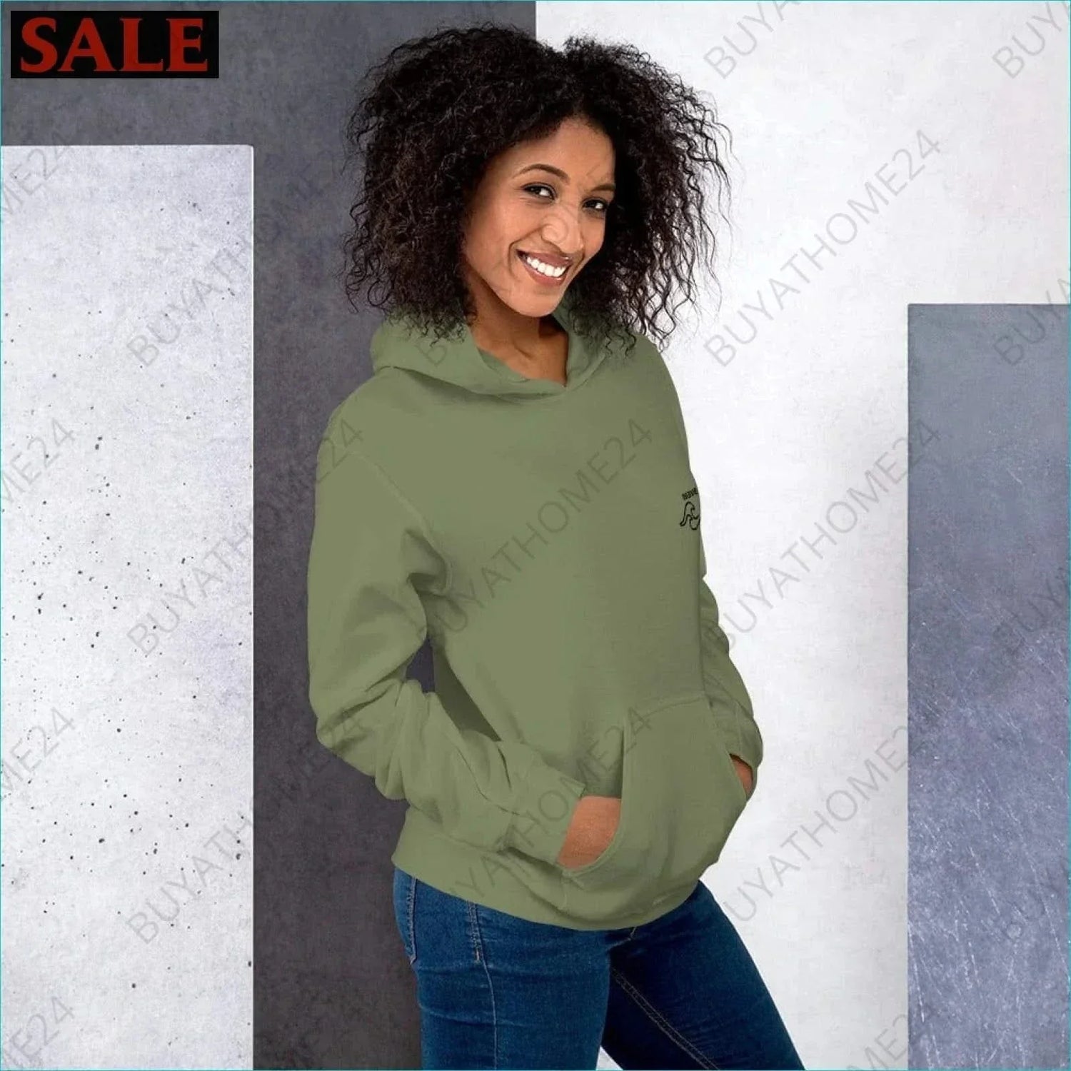 • Damen Hoodie S-5XL - BUYATHOME24 - Hoodiedruck - GERMANY - DAMENMODE, Hoodie