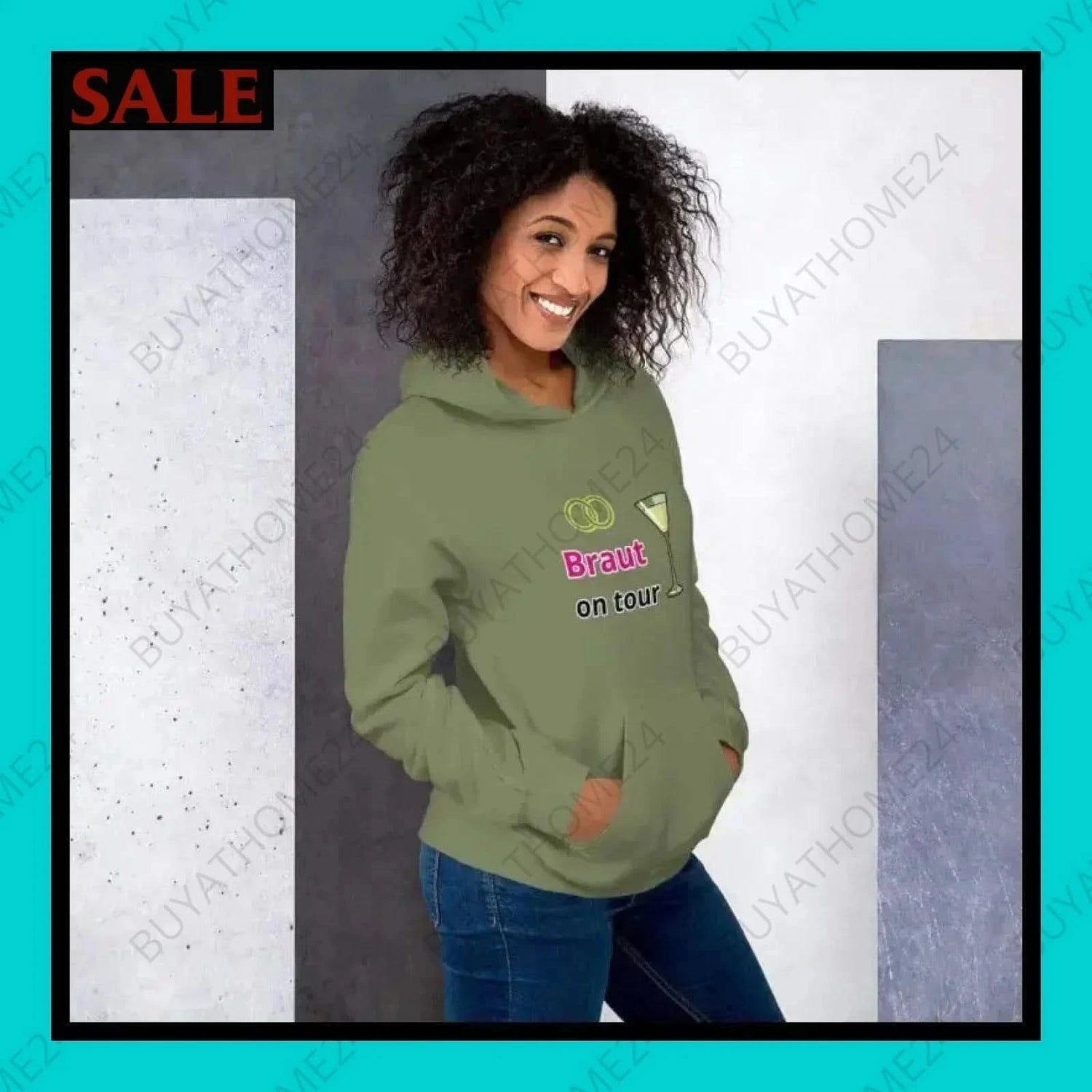 Damen Hoodie S-5XL - BUYATHOME24 - Hoodiedruck - GERMANY - DAMENMODE, HOCHZEIT, Hoodie, YOUR STYLE