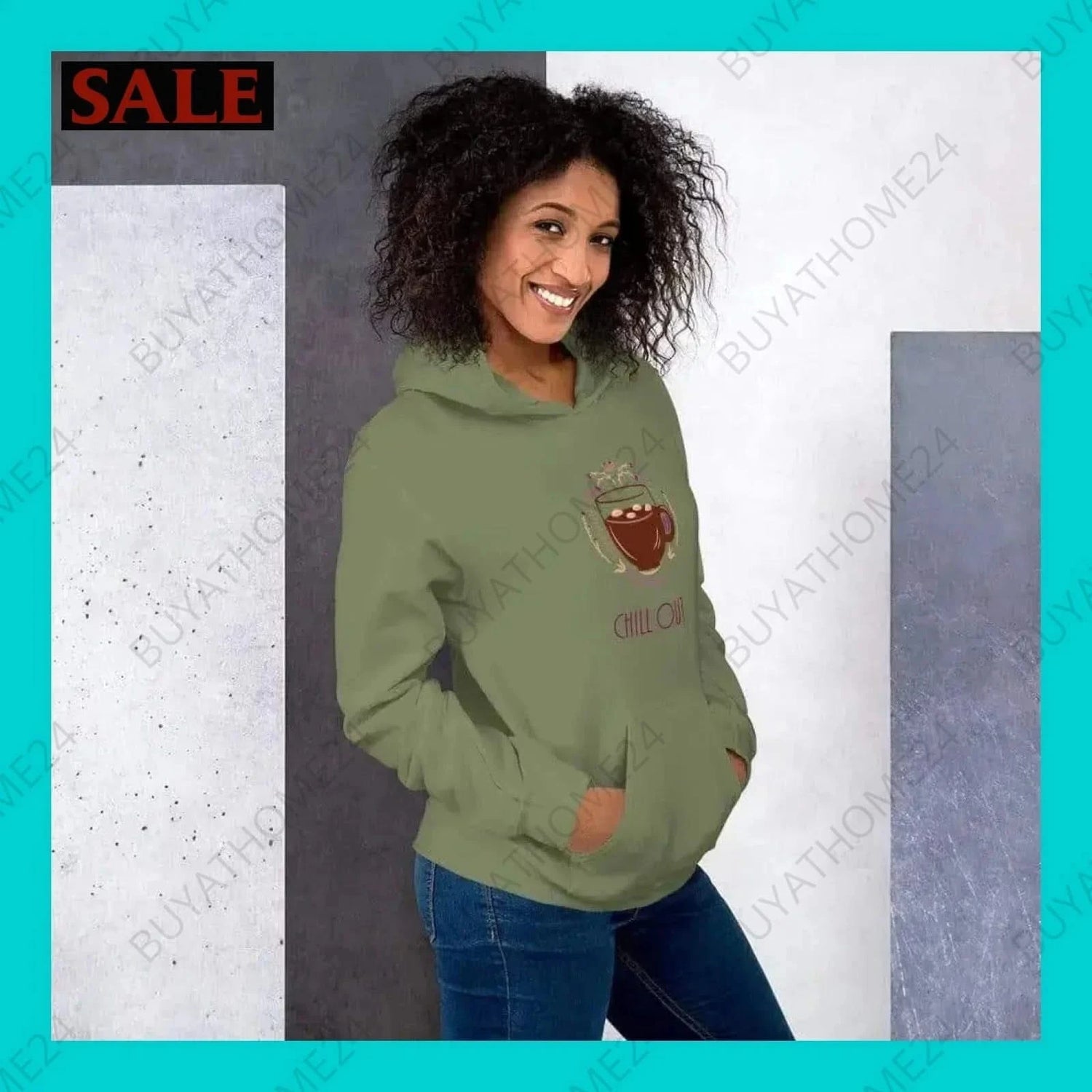 Damen Hoodie S-5XL - BUYATHOME24 - Hoodiedruck - GERMANY - DAMENMODE, Hoodie, YOUR STYLE