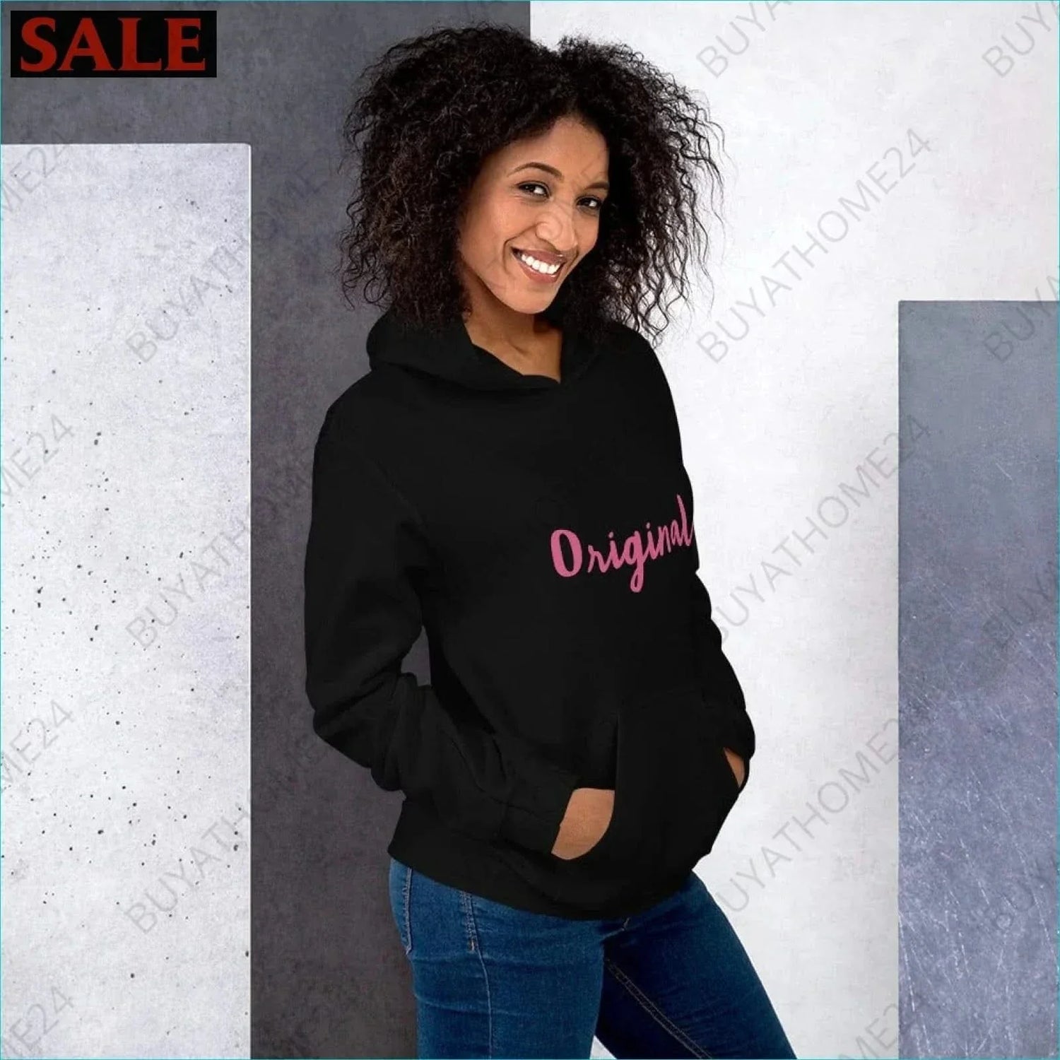 • Damen Hoodie S-5XL - BUYATHOME24 - Hoodiedruck - GERMANY - DAMENMODE, Hoodie, YOUR STYLE