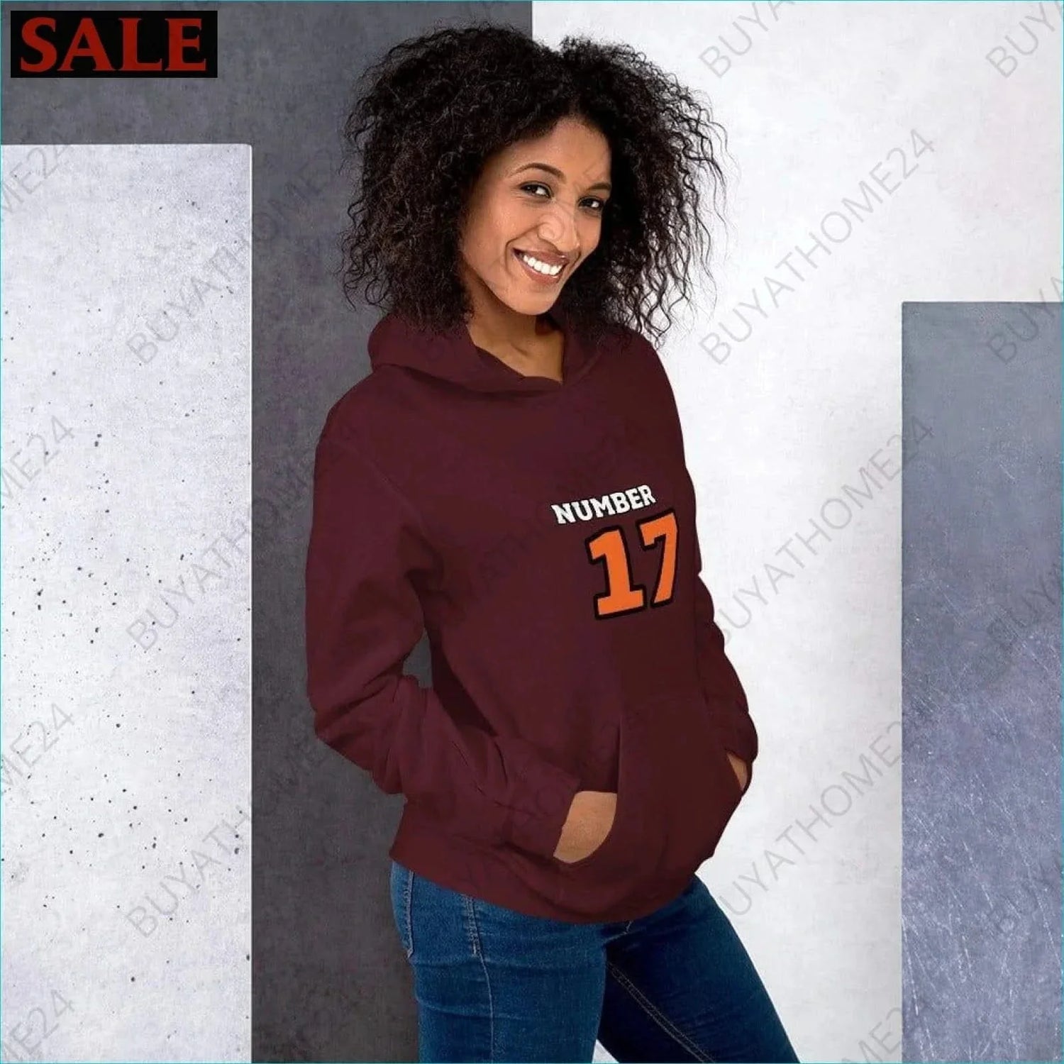 • Damen Hoodie S-5XL - BUYATHOME24 - Hoodiedruck - GERMANY - DAMENMODE, Hoodie