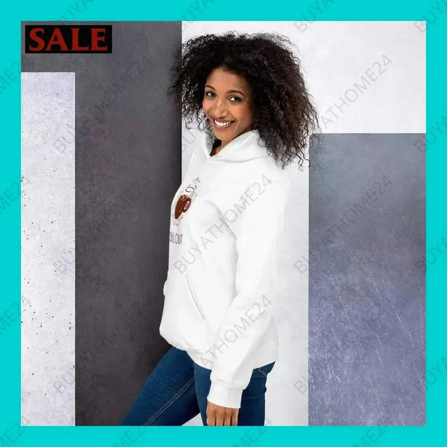 • Damen Hoodie S-5XL - BUYATHOME24 - Hoodiedruck - GERMANY - DAMENMODE, Hoodie, YOUR STYLE