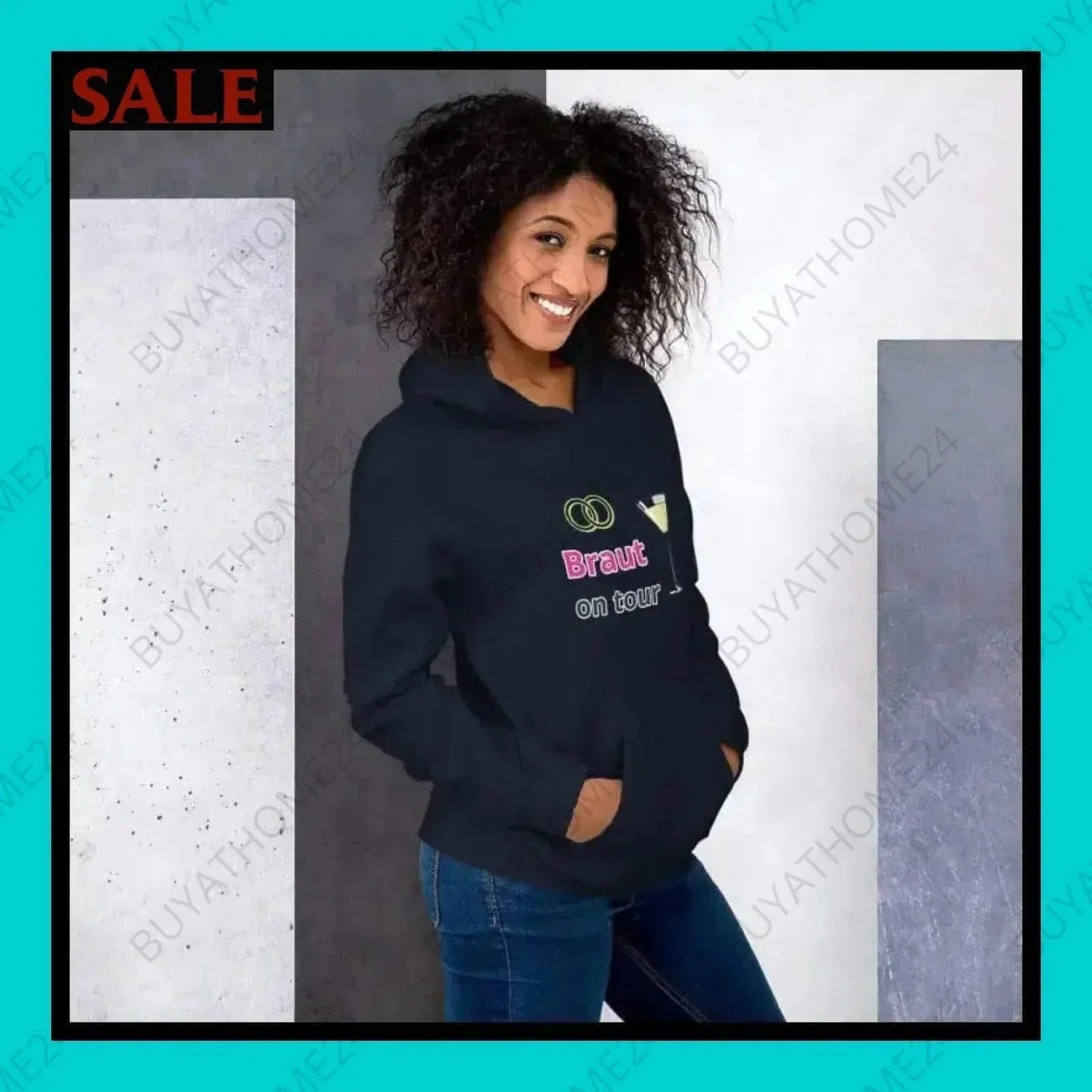 • Damen Hoodie S-5XL - BUYATHOME24 - Hoodiedruck - GERMANY - DAMENMODE, HOCHZEIT, Hoodie, YOUR STYLE