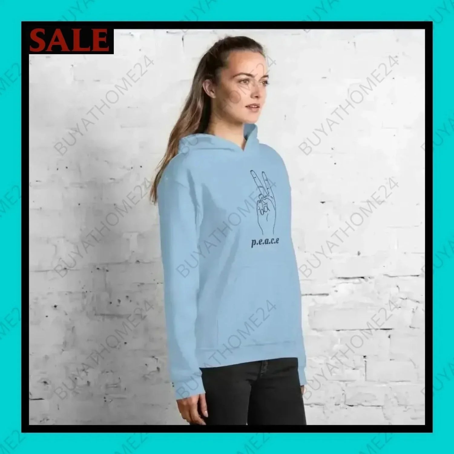 • Damen Hoodie S-5XL - BUYATHOME24 - Hoodiedruck - GERMANY - DAMENMODE, Hoodie, YOUR STYLE