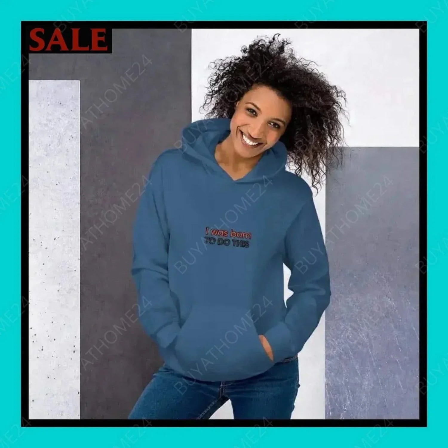 • Damen Hoodie S-5XL - BUYATHOME24 - Hoodiedruck - GERMANY - DAMENMODE, Hoodie, YOUR STYLE