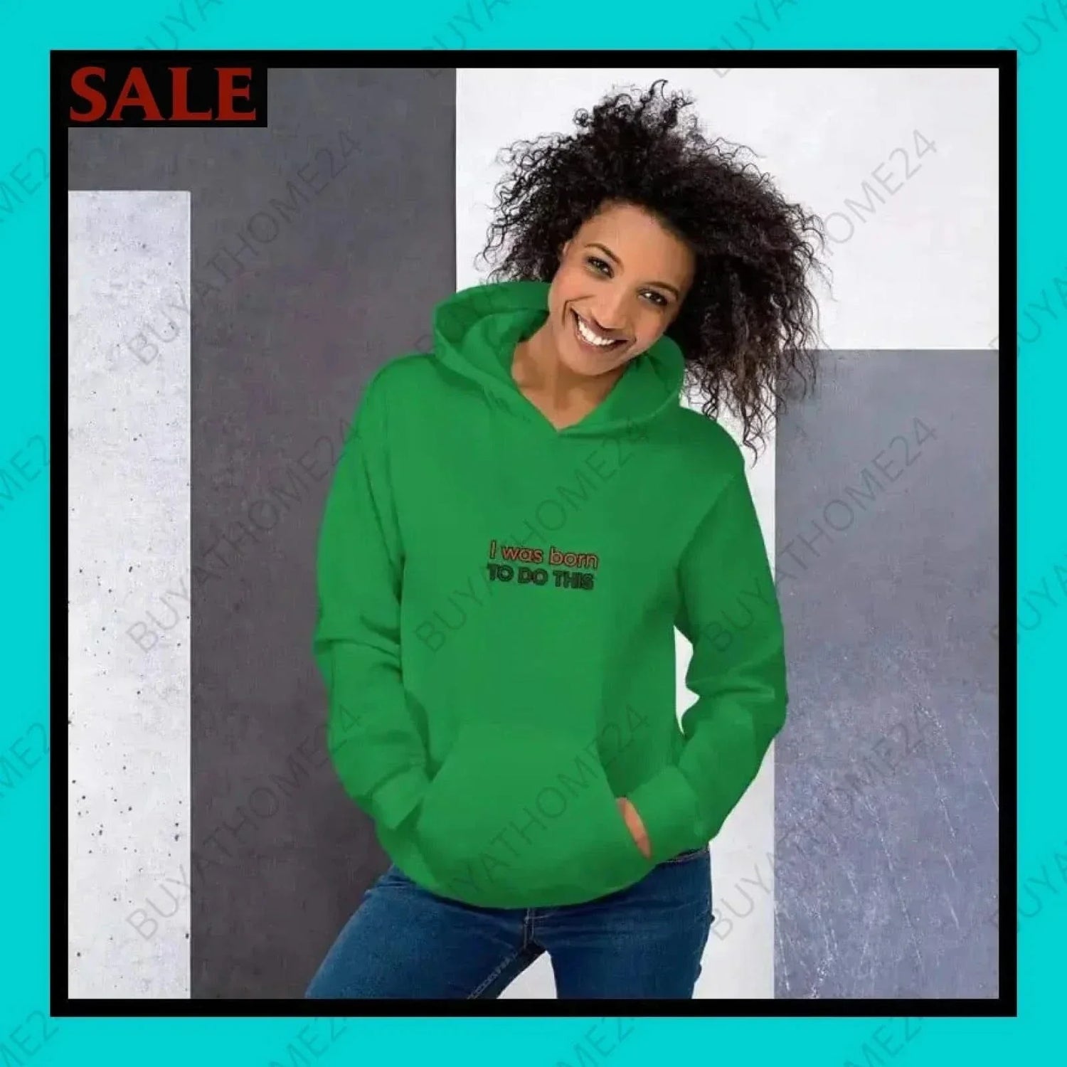 • Damen Hoodie S-5XL - BUYATHOME24 - Hoodiedruck - GERMANY - DAMENMODE, Hoodie, YOUR STYLE