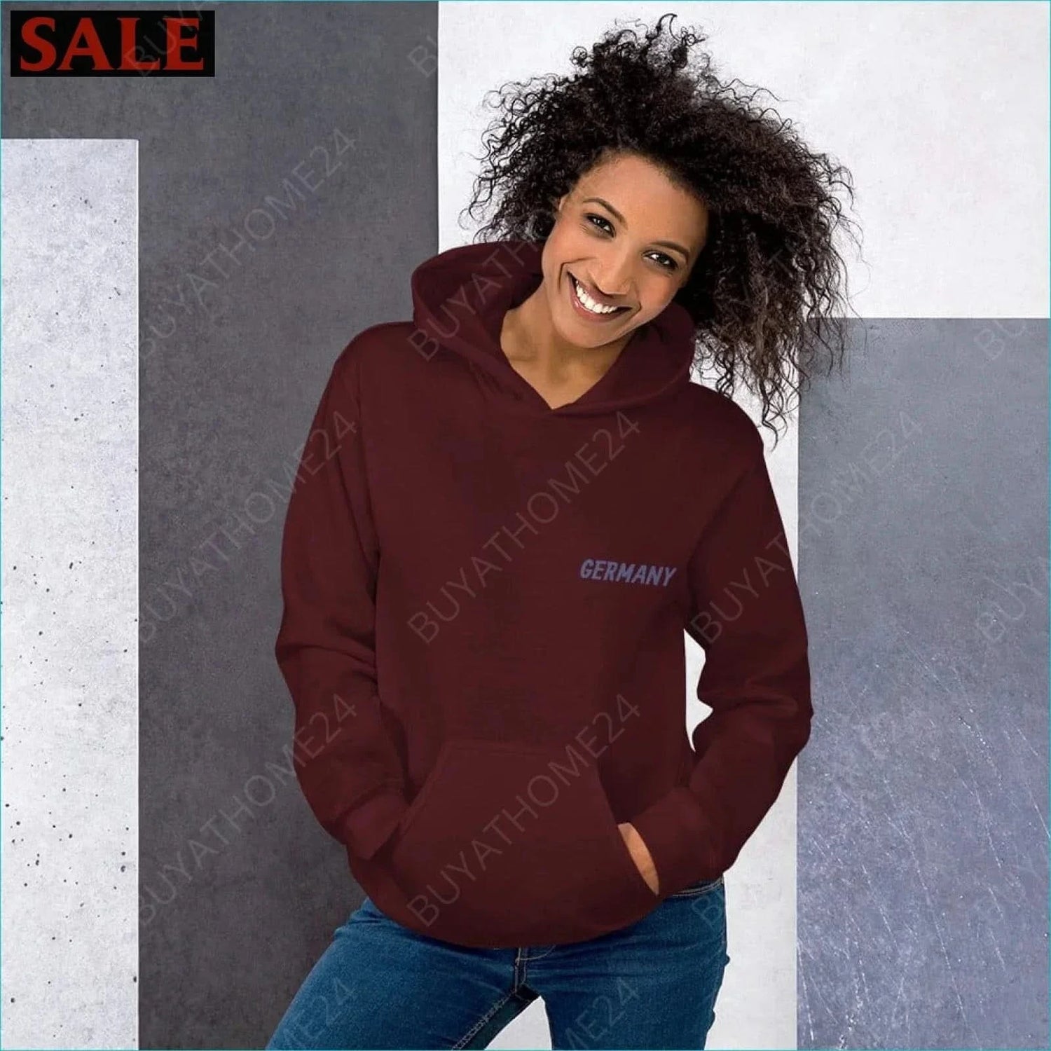 Damen Hoodie S-5XL - BUYATHOME24 - Hoodiedruck - GERMANY - DAMENMODE, Hoodie, YOUR STYLE