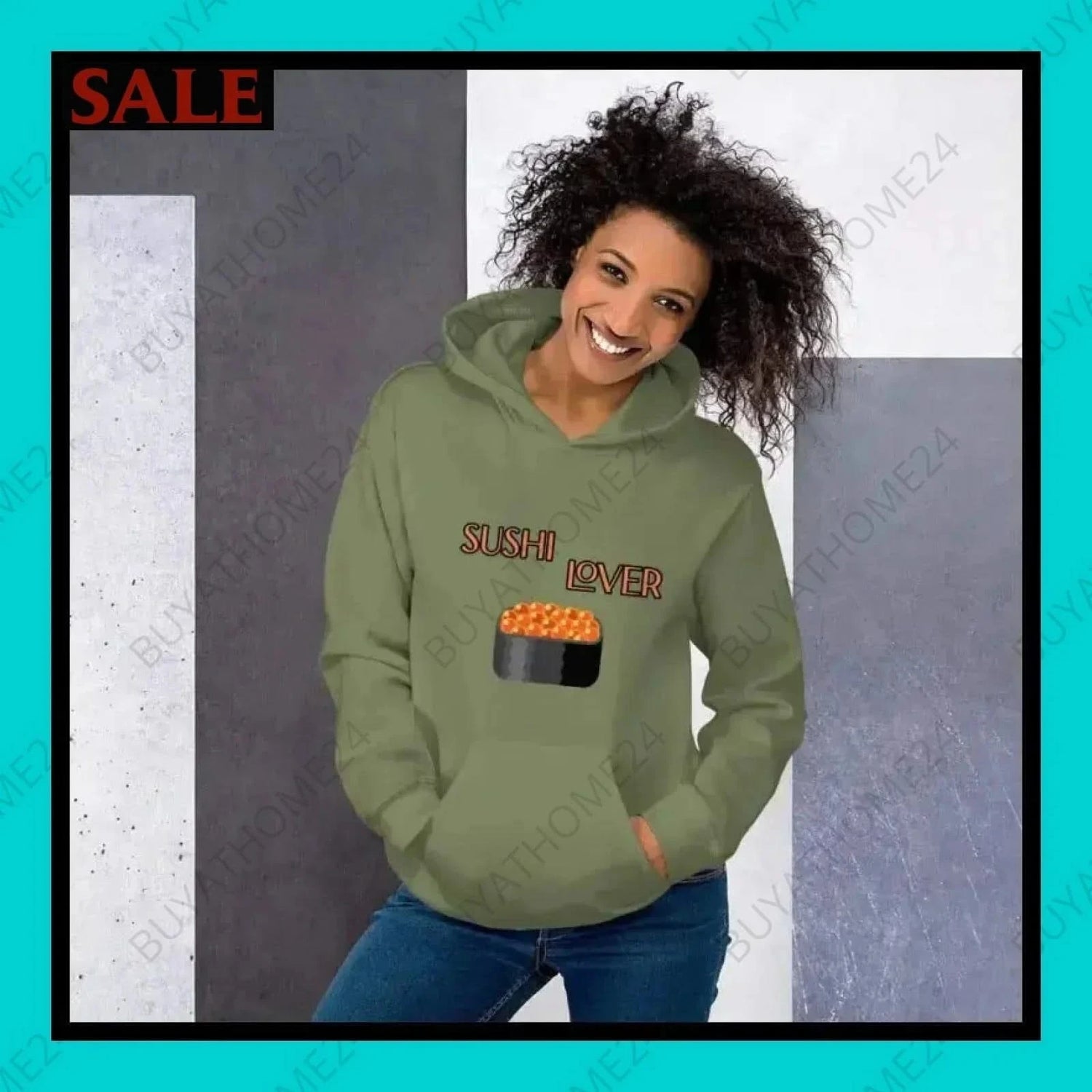 Damen Hoodie S-5XL - BUYATHOME24 - Hoodiedruck - GERMANY - DAMENMODE, Hoodie, YOUR STYLE