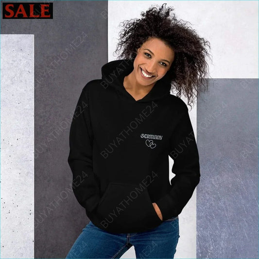 • Damen Hoodie S-5XL - BUYATHOME24 - Hoodiedruck - GERMANY - DAMENMODE, Hoodie