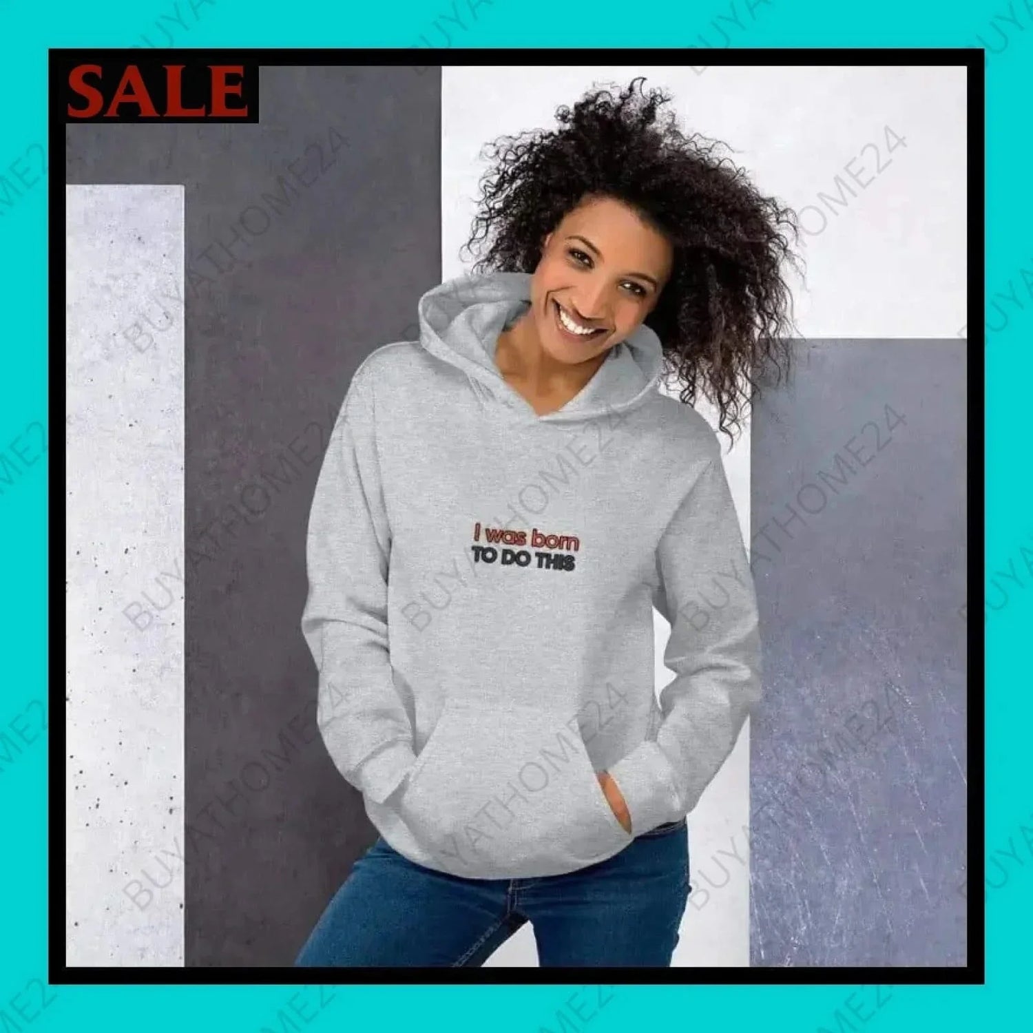 • Damen Hoodie S-5XL - BUYATHOME24 - Hoodiedruck - GERMANY - DAMENMODE, Hoodie, YOUR STYLE