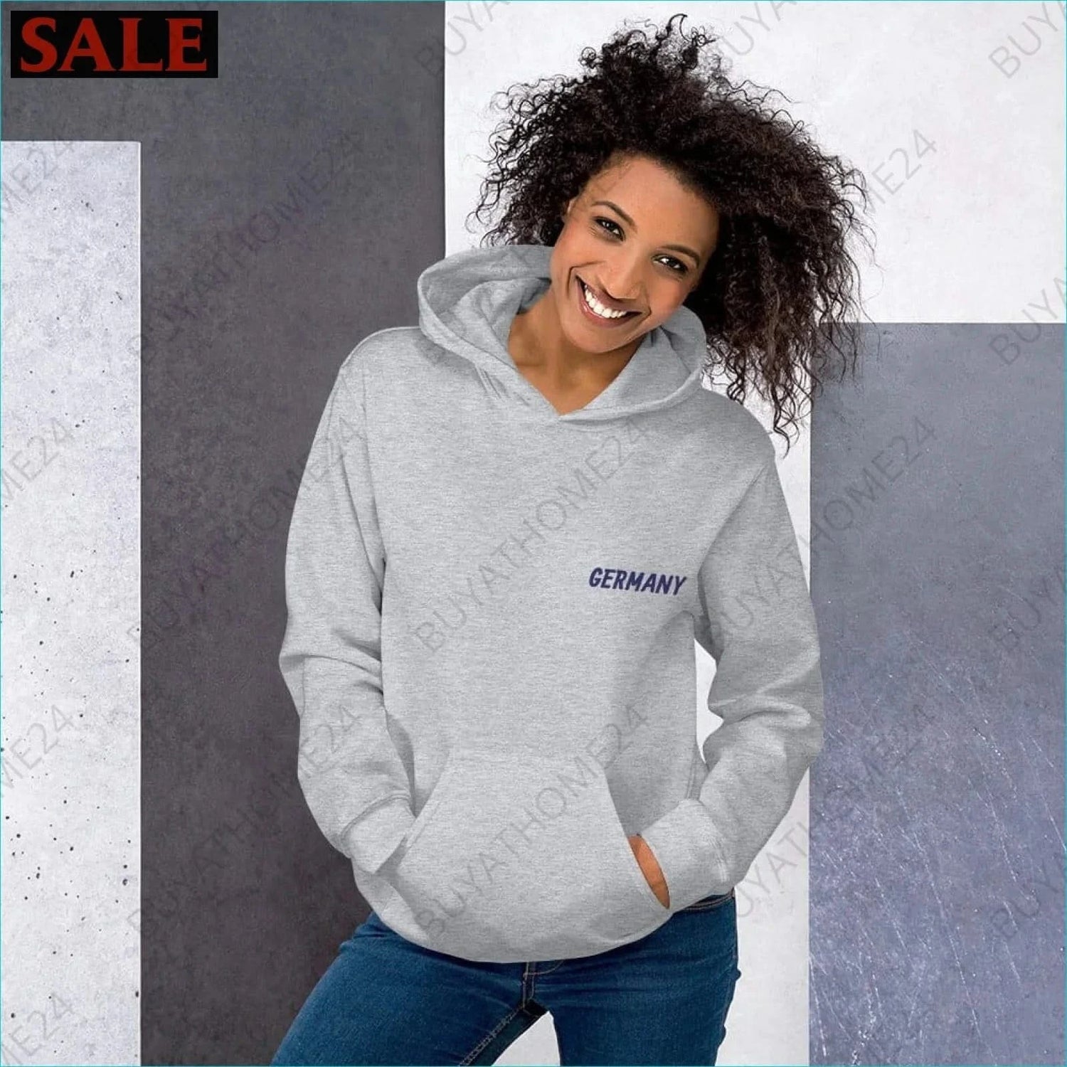 Damen Hoodie S-5XL - BUYATHOME24 - Hoodiedruck - GERMANY - DAMENMODE, Hoodie, YOUR STYLE