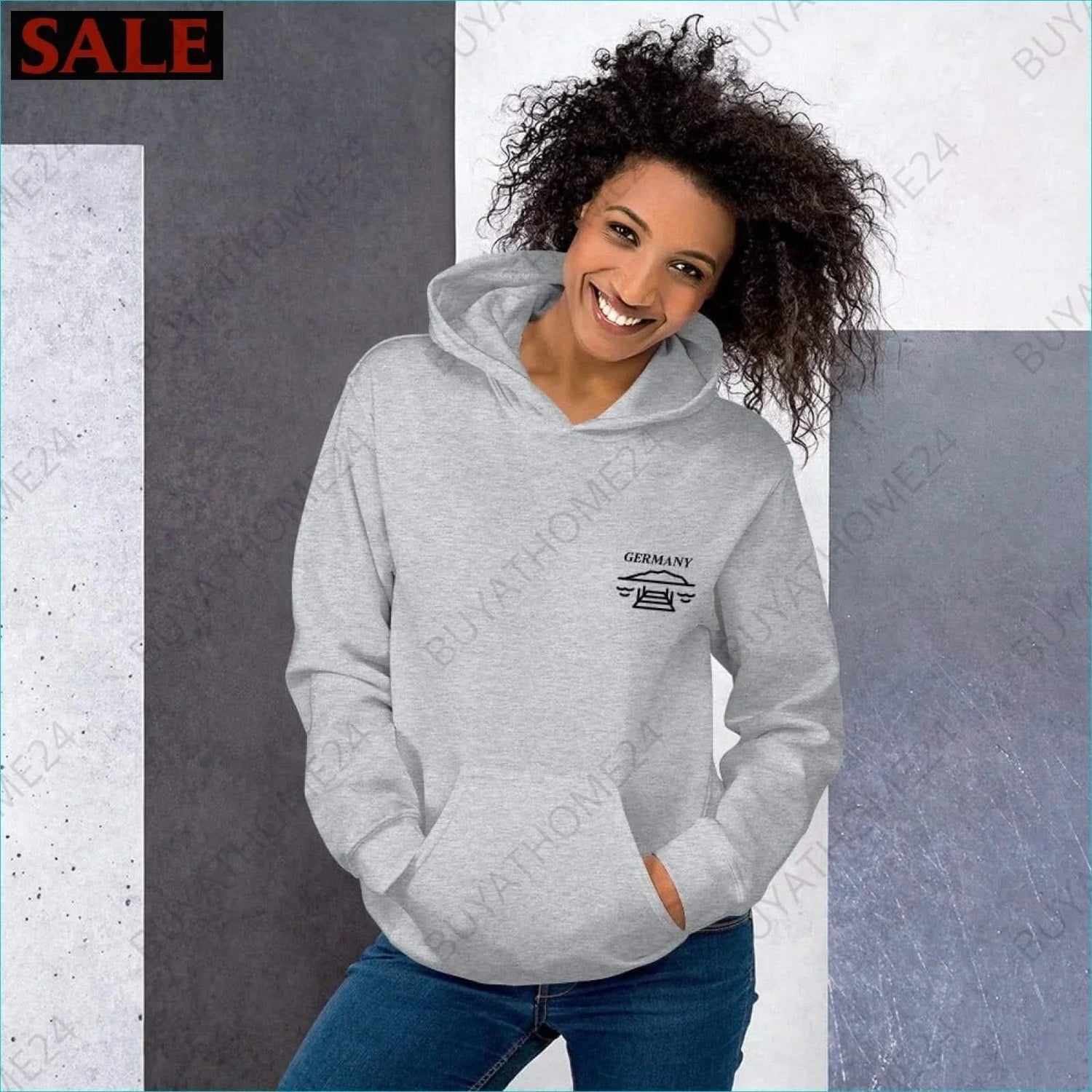 Damen Hoodie S-5XL - BUYATHOME24 - Hoodiedruck - GERMANY - DAMENMODE, Hoodie