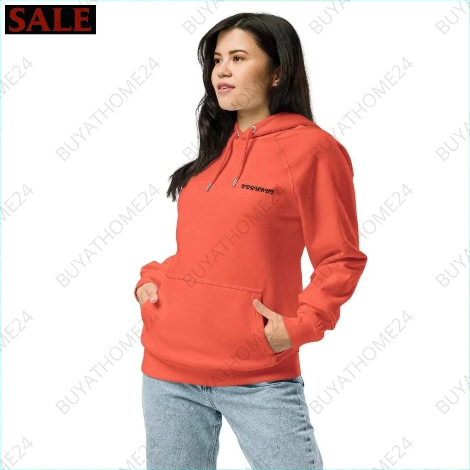 Damen Hoodie XS-3XL - BUYATHOME24 - bestickt - GERMANY - DAMENMODE, Hoodie, YOUR STYLE