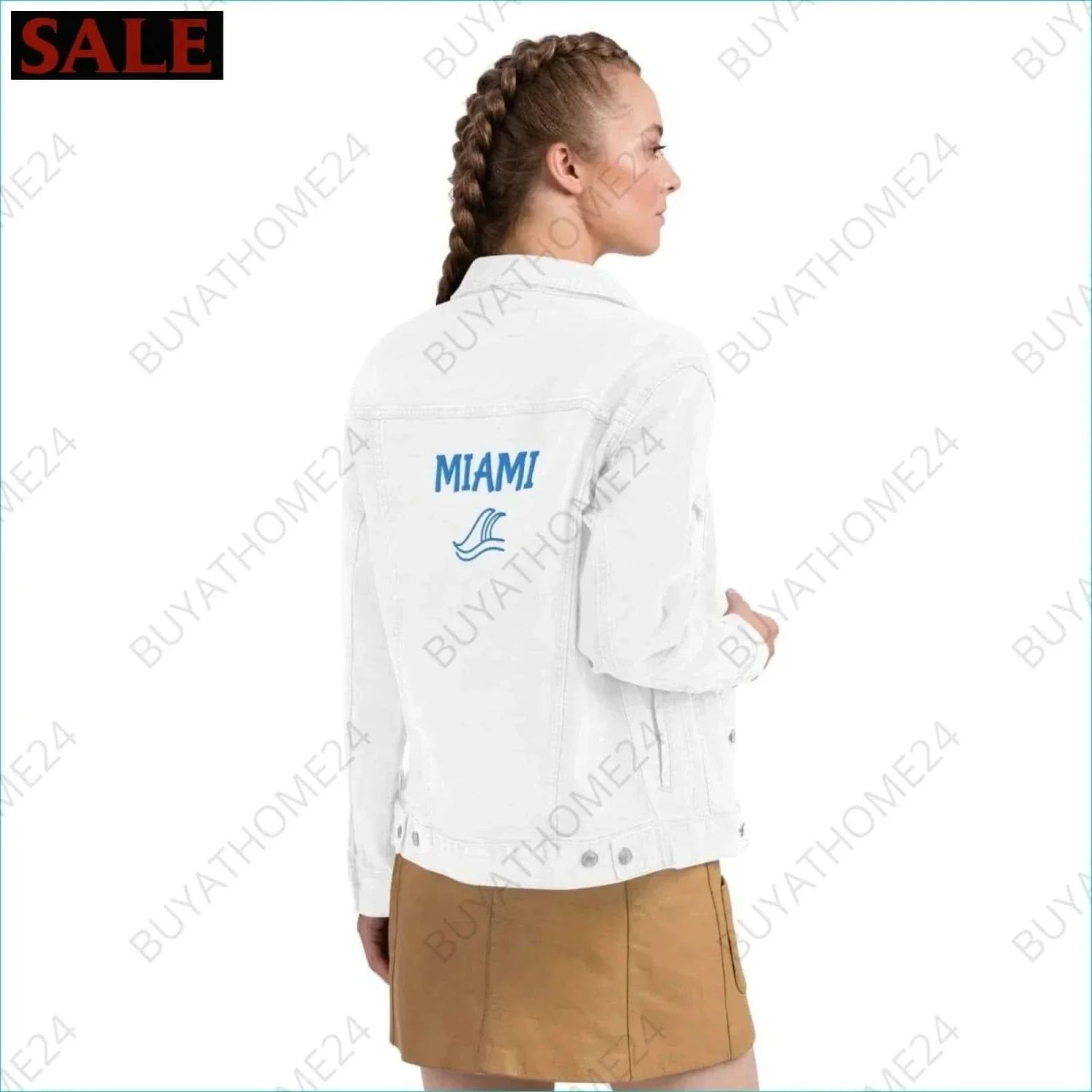 • Damen Jeansjacke S-2XL - BUYATHOME24 - bestickt - GERMANY - DAMENMODE, Jeansjacke, YOUR STYLE