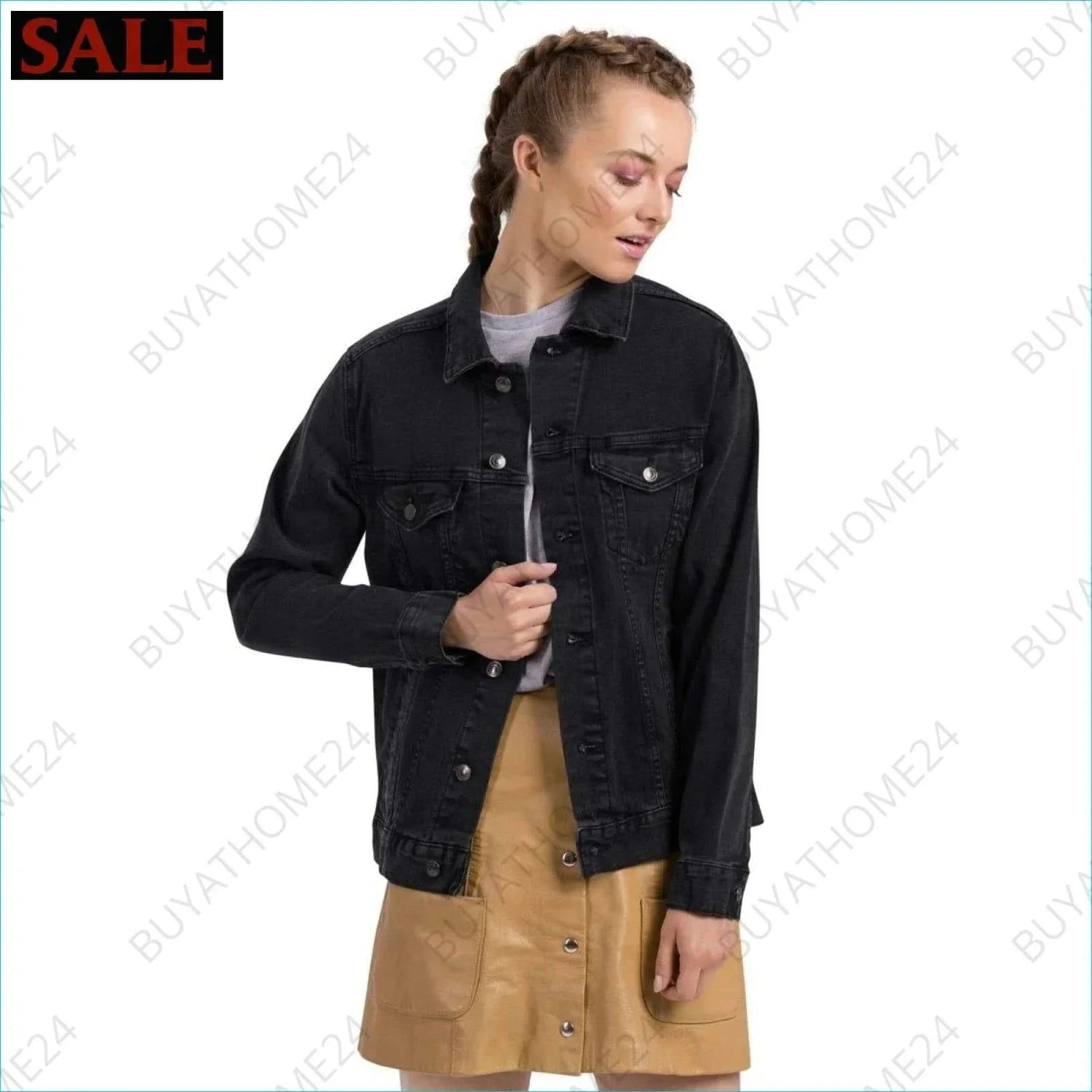 Damen Jeansjacke S-2XL - BUYATHOME24 - bestickt - GERMANY - DAMENMODE, Jeansjacke, YOUR STYLE