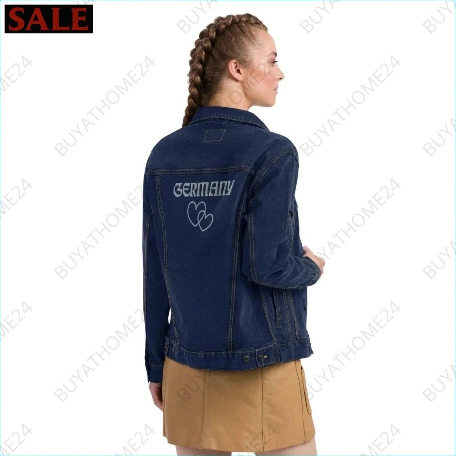 Damen Jeansjacke S-2XL - BUYATHOME24 - bestickt - GERMANY - DAMENMODE, Jeansjacke, YOUR STYLE