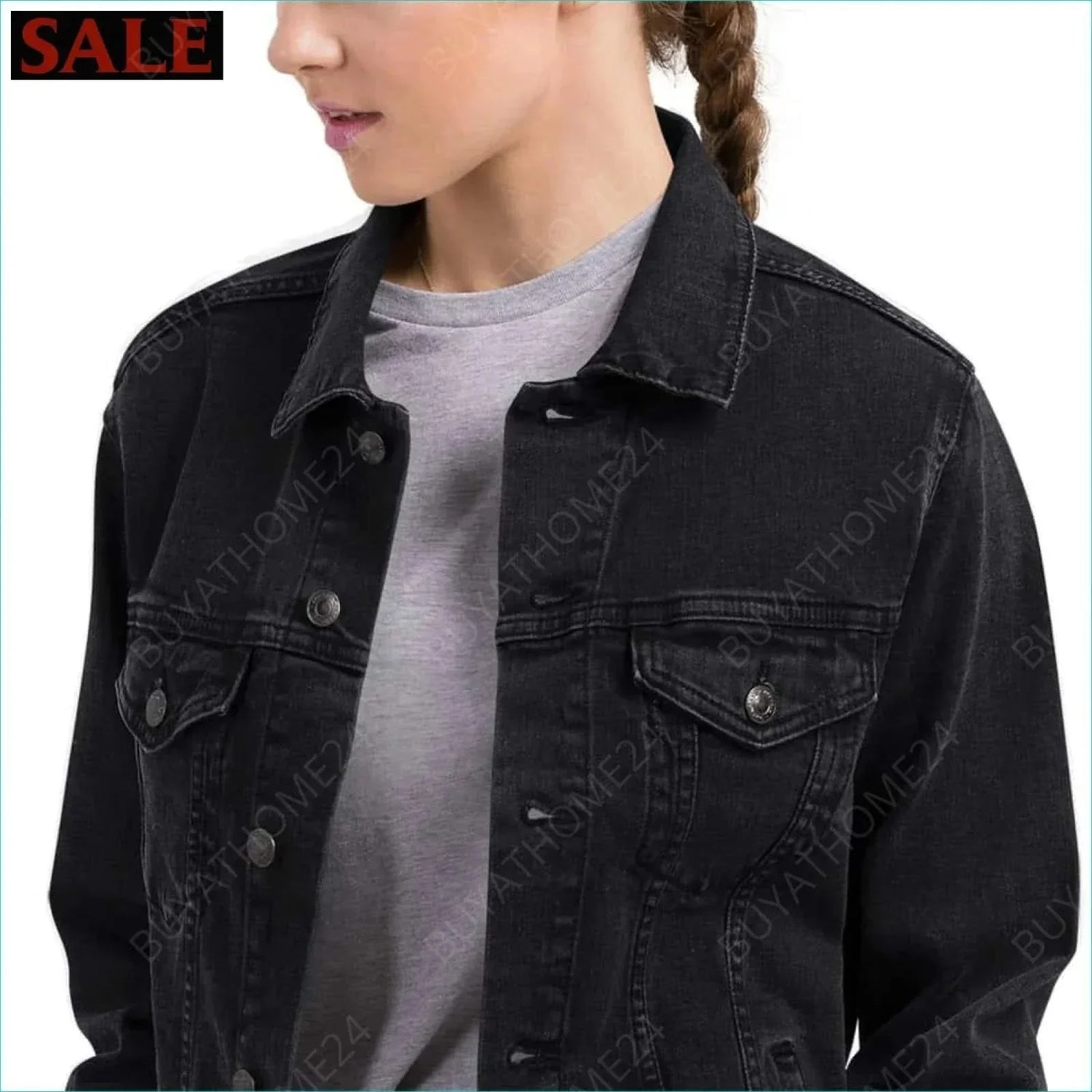 • Damen Jeansjacke S-2XL - BUYATHOME24 - bestickt - GERMANY - DAMENMODE, Jeansjacke