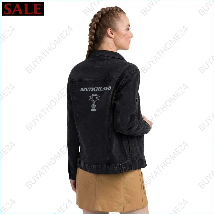 • Damen Jeansjacke S-2XL - BUYATHOME24 - bestickt - GERMANY - DAMENMODE, Jeansjacke, YOUR STYLE