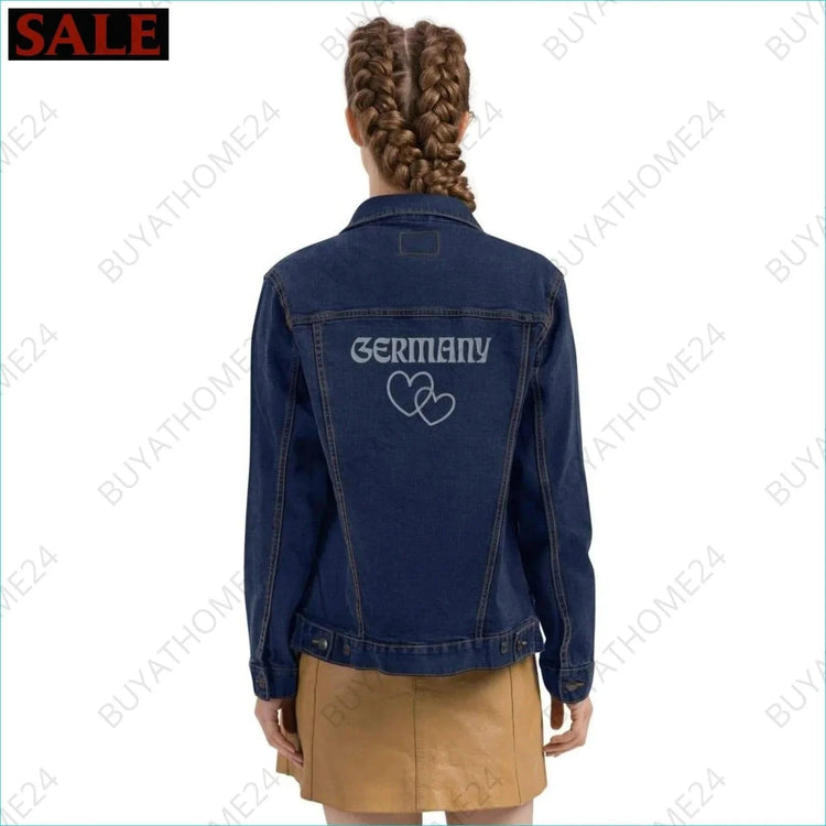 • Damen Jeansjacke S-2XL - BUYATHOME24 - bestickt - GERMANY - DAMENMODE, Jeansjacke, YOUR STYLE