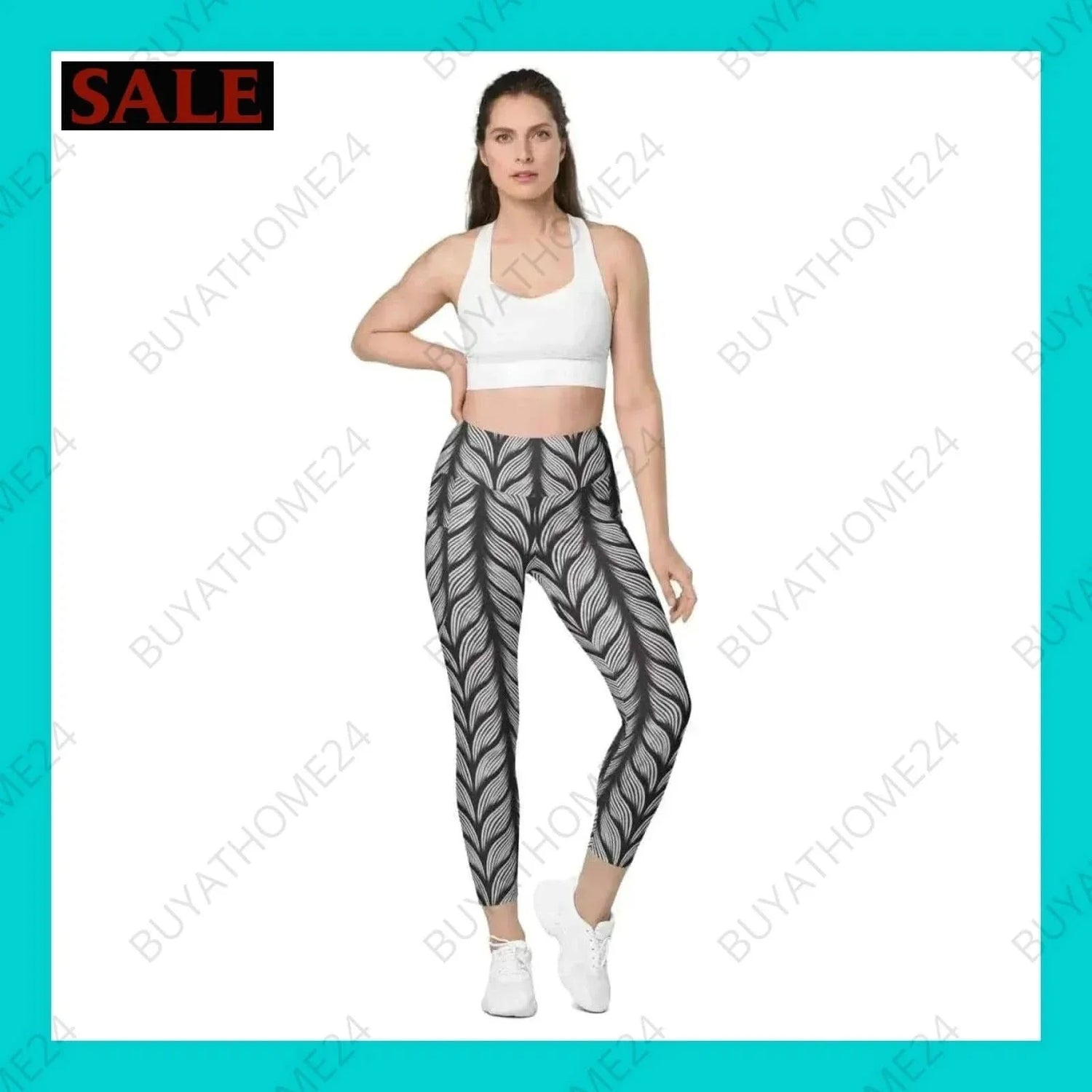 • Damen Leggings 2XS-6XL - BUYATHOME24 - Textildruck - GERMANY - DAMENMODE, Leggings