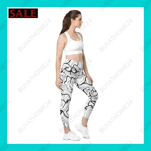 • Damen Leggings 2XS-6XL - BUYATHOME24 - Textildruck - GERMANY - DAMENMODE, Leggings