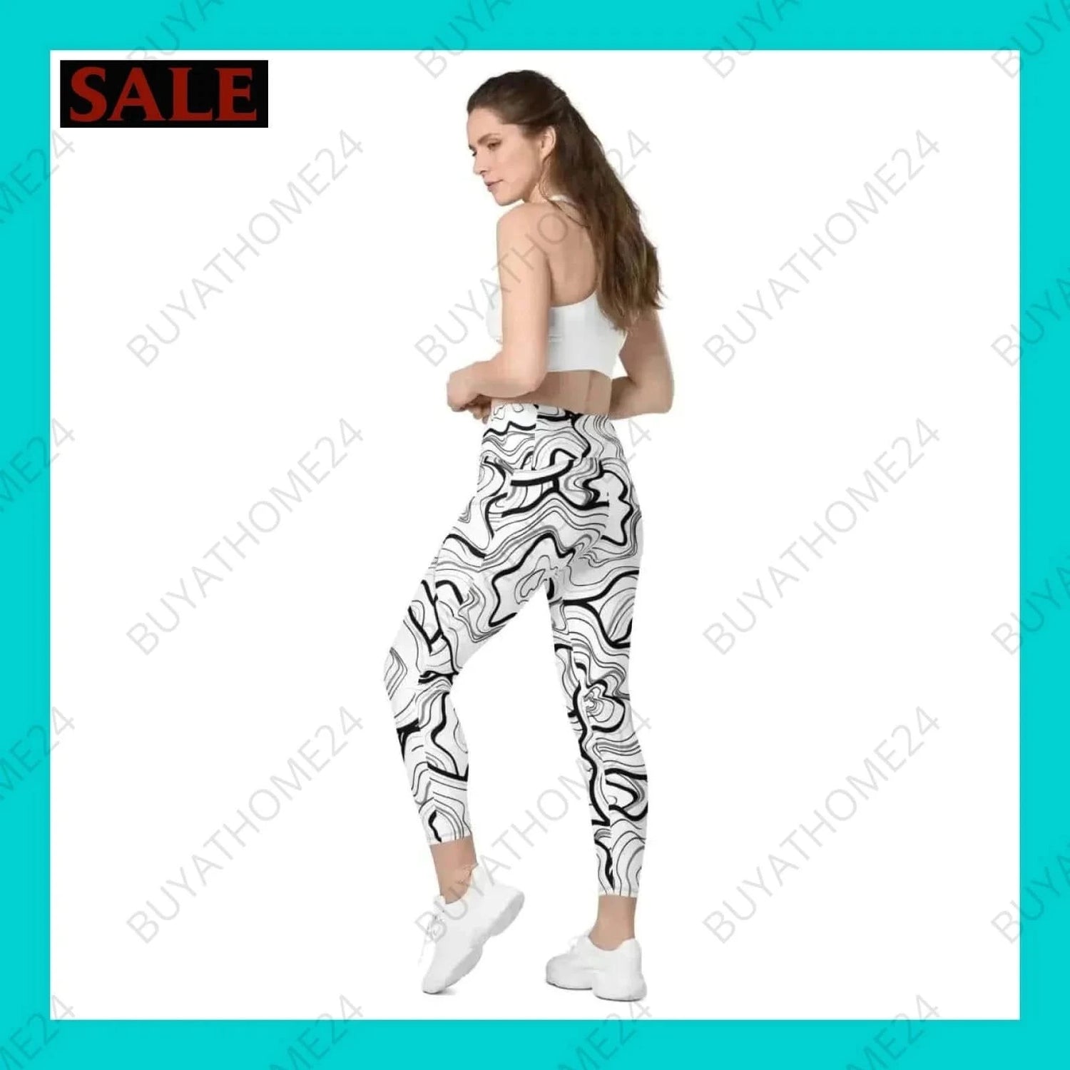 Damen Leggings 2XS-6XL - BUYATHOME24 - Textildruck - GERMANY - DAMENMODE, Leggings