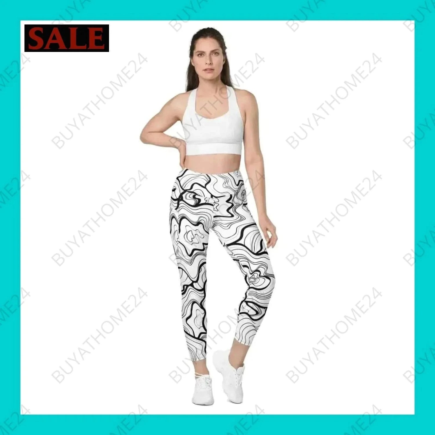 Damen Leggings 2XS-6XL - BUYATHOME24 - Textildruck - GERMANY - DAMENMODE, Leggings