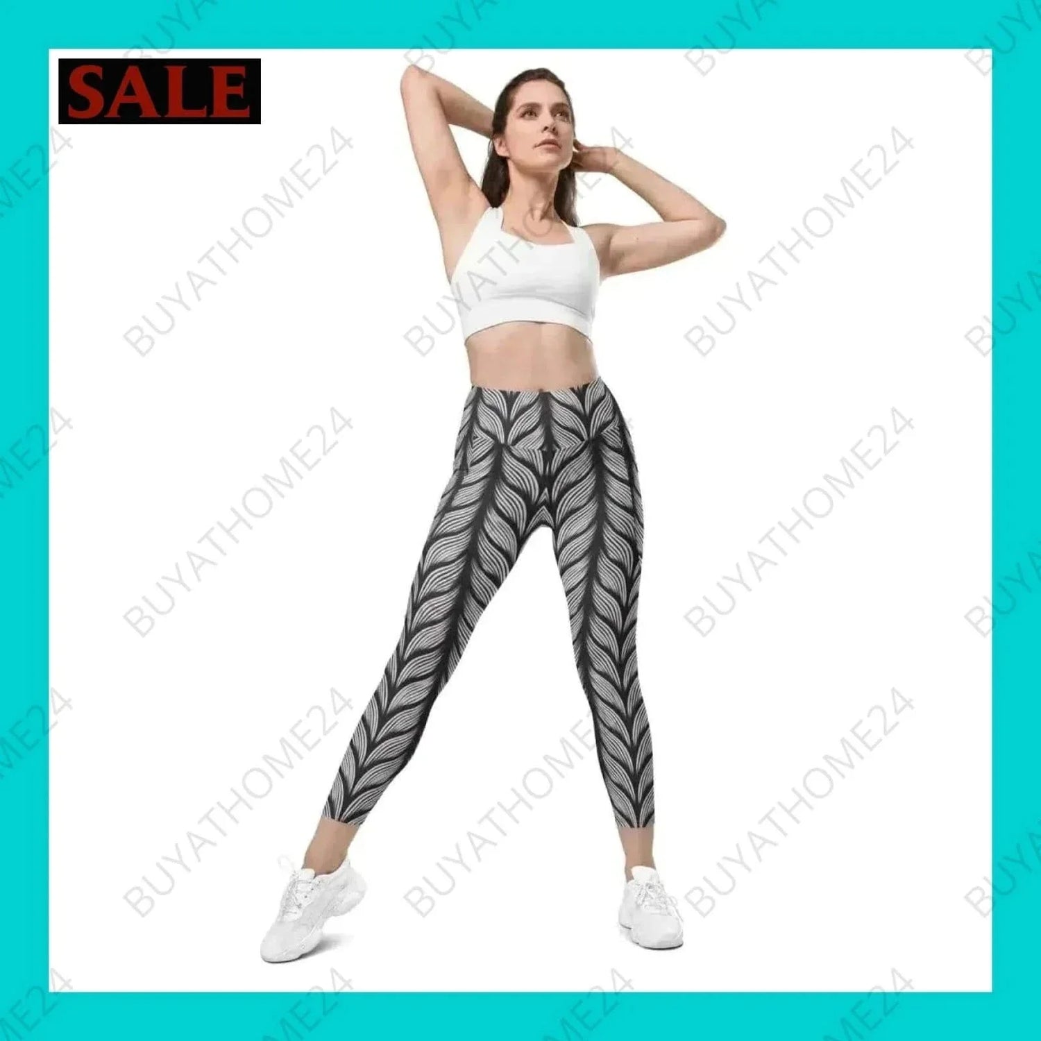 • Damen Leggings 2XS-6XL - BUYATHOME24 - Textildruck - GERMANY - DAMENMODE, Leggings