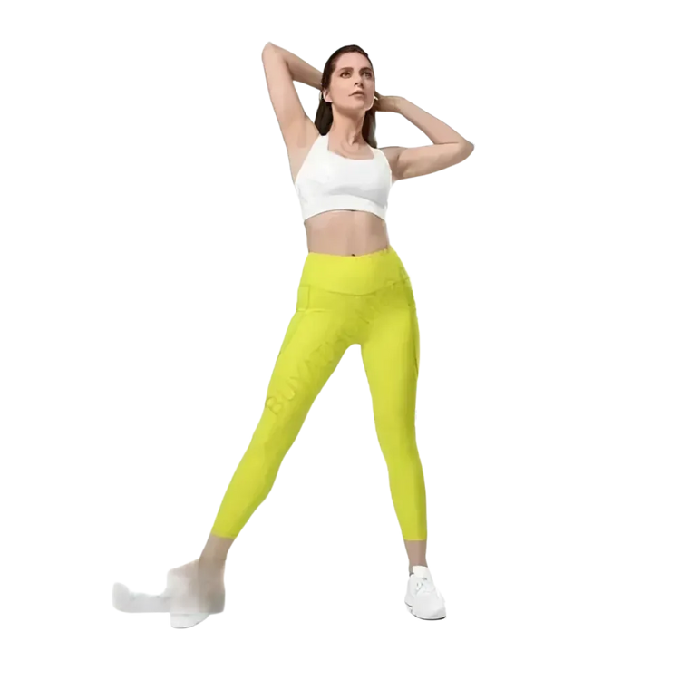 Damen Leggings von BUYATHOME24 in hoher Taille mit Taschen, sportliche Damen-Sportleggings, personalisierbar, 2XS-6XL