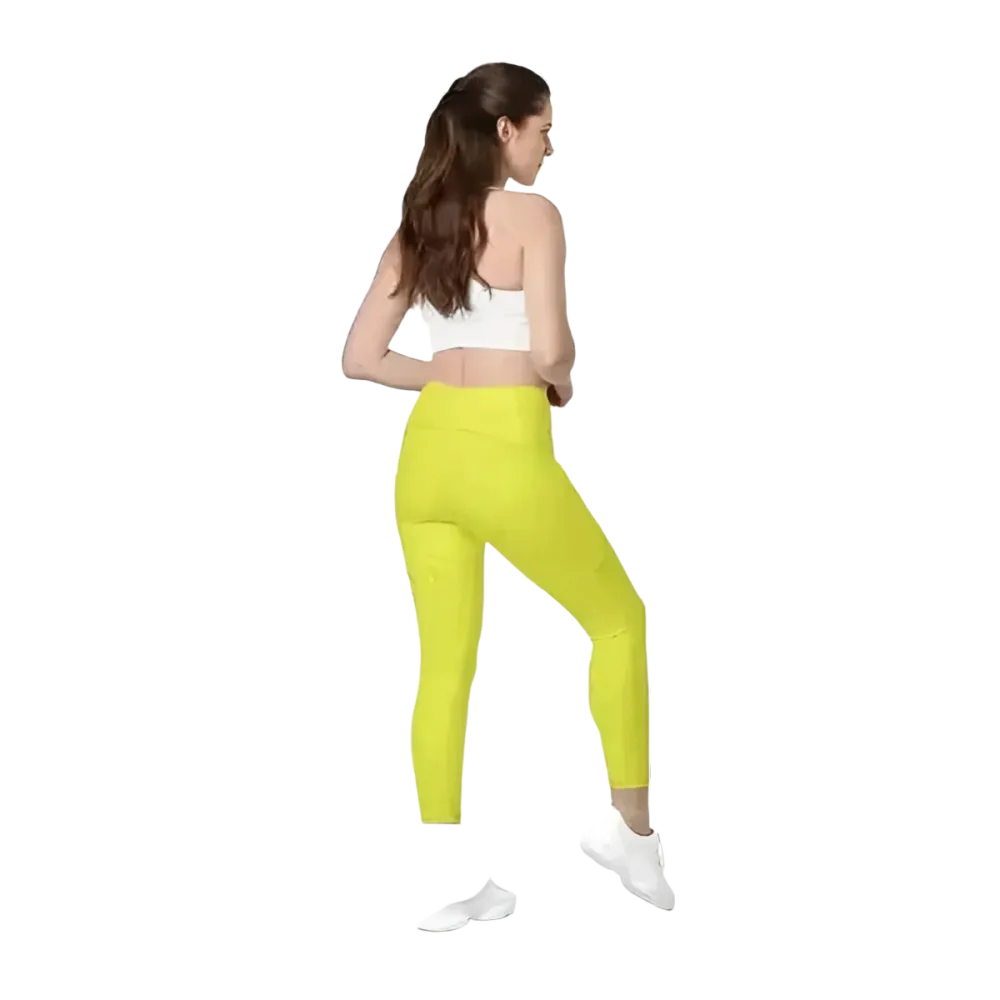 Damen Leggings von BUYATHOME24 mit hoher Taille und Taschen, in 2XS-6XL, sportliche Sportbekleidung, personalisierbar