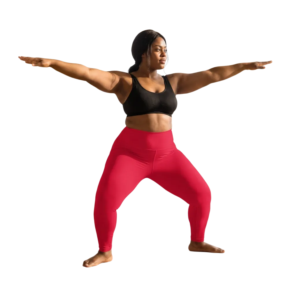 Damen Leggings von BUYATHOME24, hohe Taille mit Taschen, in 2XS bis 6XL, bequem und personalisierbar, schwarze Farbe