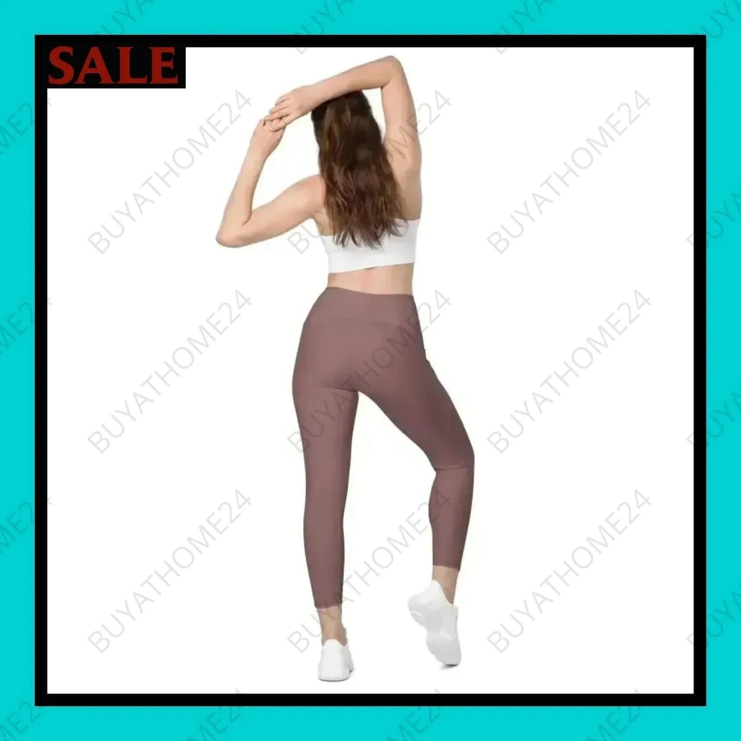 Damen Leggings mit V-Bund 2XS-6XL - BUYATHOME24 - Textildruck - GERMANY - DAMENMODE, Leggings mit V-Bund