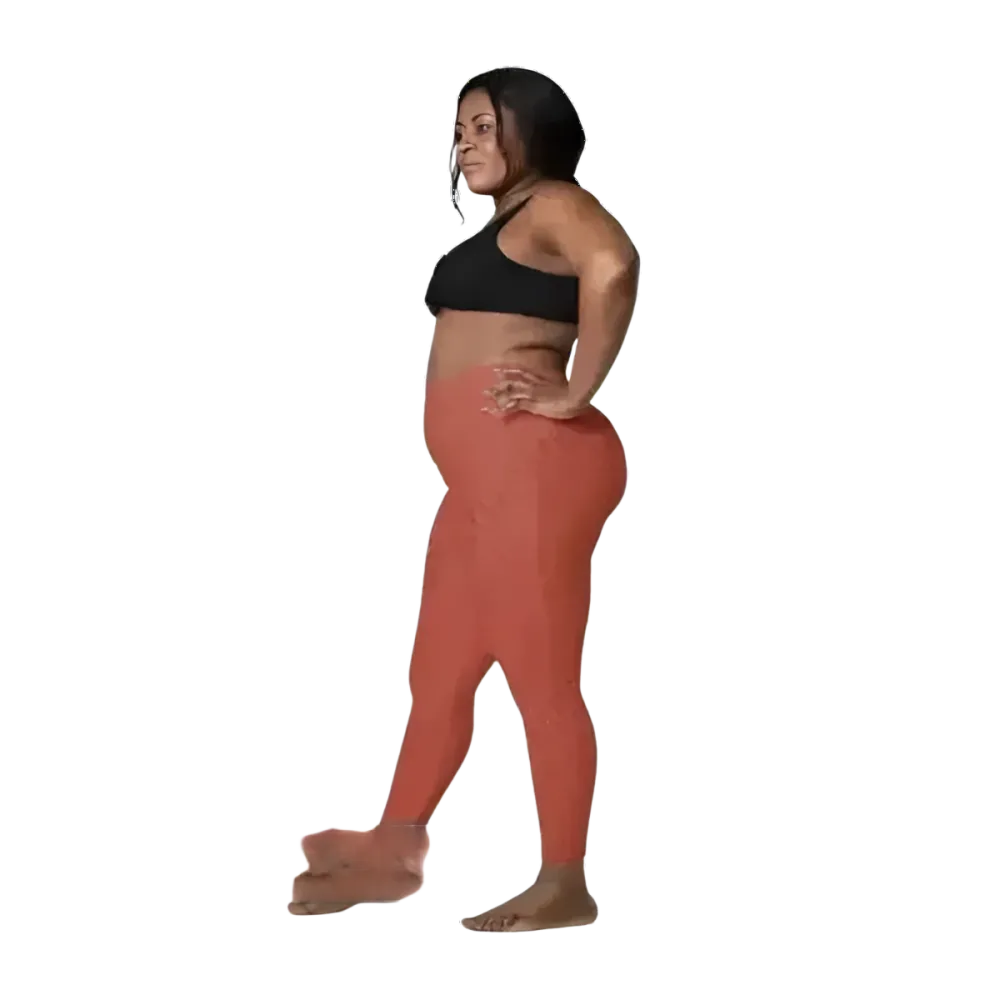 Damen Leggings von BUYATHOME24 mit Seitentaschen, in 2XS-6XL, sportliche Sportbekleidung, bequem und personalisierbar