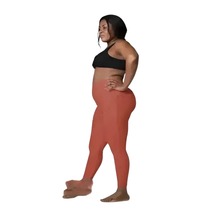 Damen Leggings von BUYATHOME24 mit Seitentaschen, in 2XS-6XL, sportliche Sportbekleidung, bequem und personalisierbar