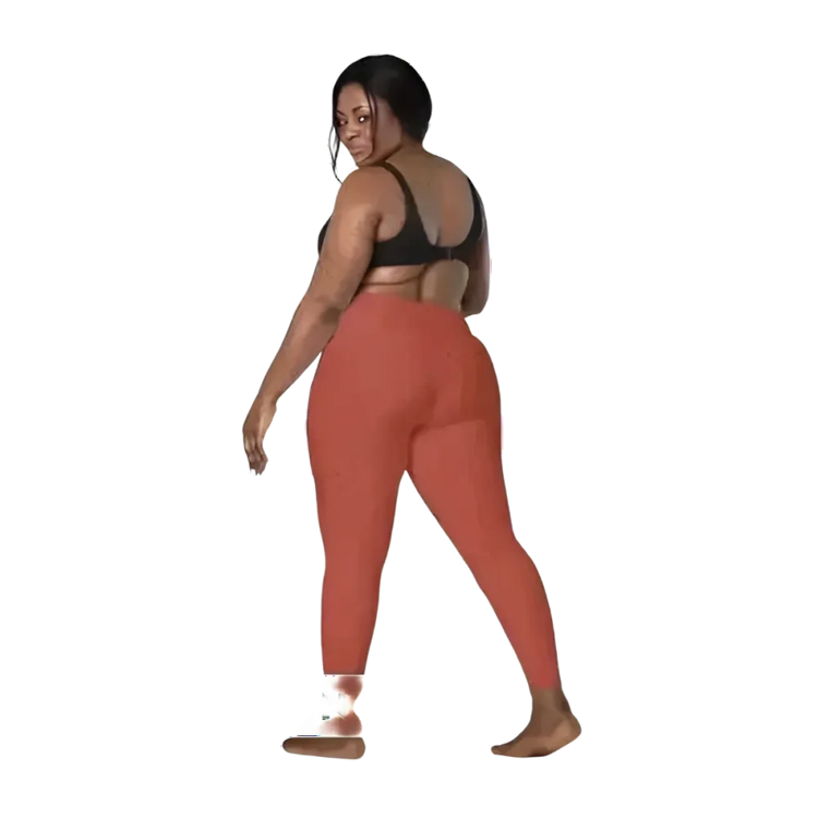 Damen Leggings mit Seitentaschen von BUYATHOME24, in 2XS-6XL, sportlich, bequem, personalisierbar, für Damen, schwarze Farbe