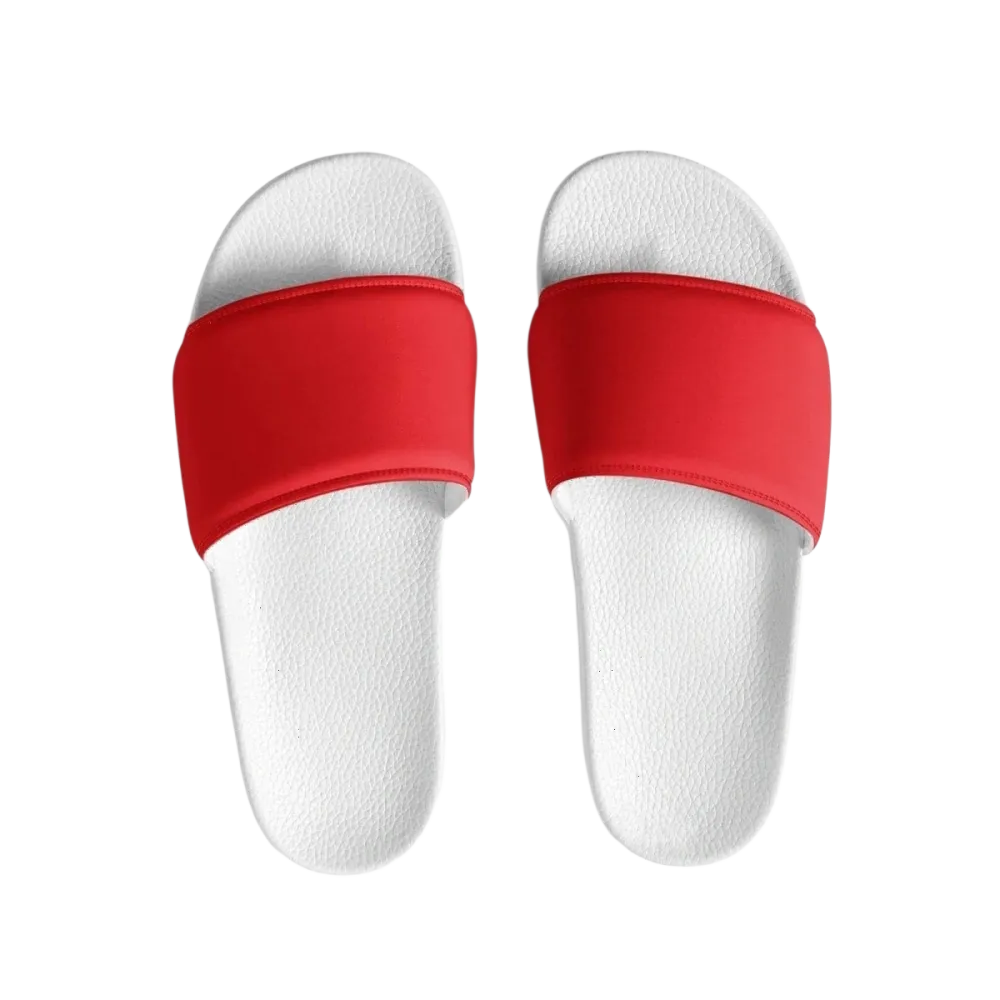 Damen- und Mädchen-Badeschlappen aus Kunstleder in Größe 36-44 von BUYATHOME24, bequeme und stylische Badeschuhe.