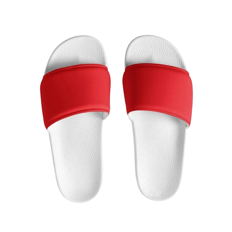 Damen- und Mädchen-Badeschlappen aus Kunstleder in Größe 36-44 von BUYATHOME24, bequeme und stylische Badeschuhe.