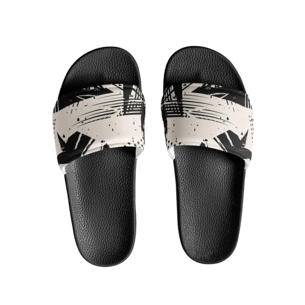 Damen- und Mädchen-Badeschlappen aus Kunstleder in Größe 36-44 von BUYATHOME24, bequeme Sommerschuhe für den Pool oder Strand