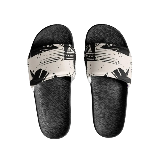 Damen- und Mädchen-Badeschlappen aus Kunstleder in Größe 36-44 von BUYATHOME24, bequeme Sommerschuhe für den Pool oder Strand