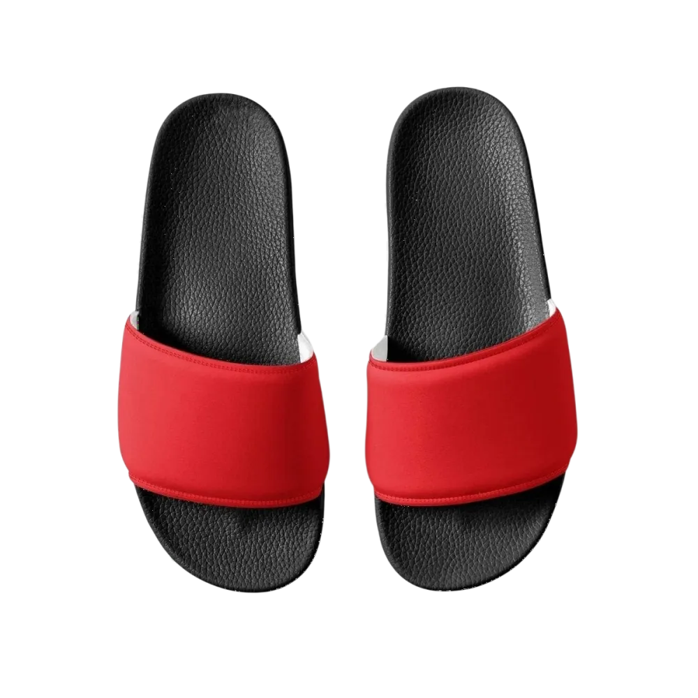 Damen- und Mädchen-Badeschlappen aus Kunstleder in Größe 36-44, bequeme Badeschuhe von BUYATHOME24, mit open-toe Design.