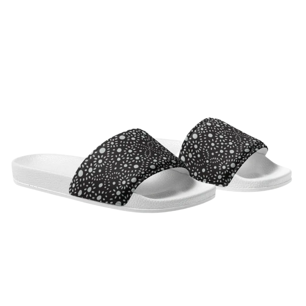 Damen- und Mädchen-Badeschlappen aus Kunstleder, Größe 36-44, in neutralem Design, von BUYATHOME24.