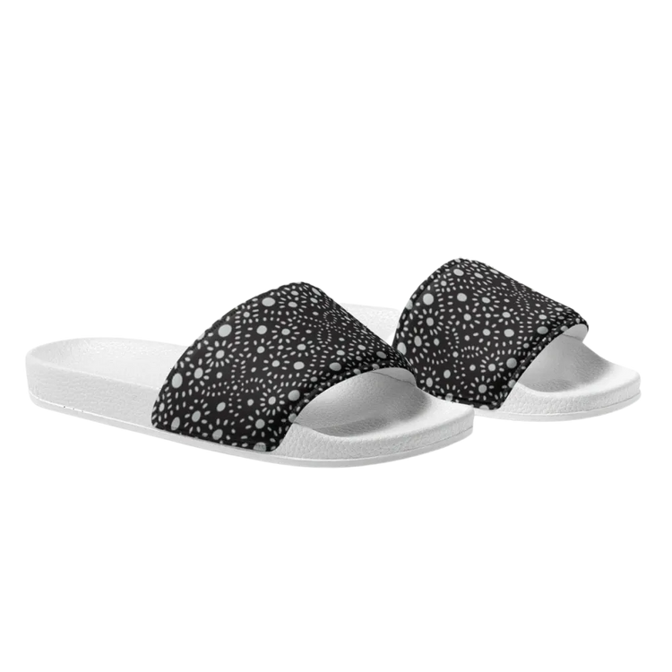 Damen- und Mädchen-Badeschlappen aus Kunstleder, Größe 36-44, in neutralem Design, von BUYATHOME24.