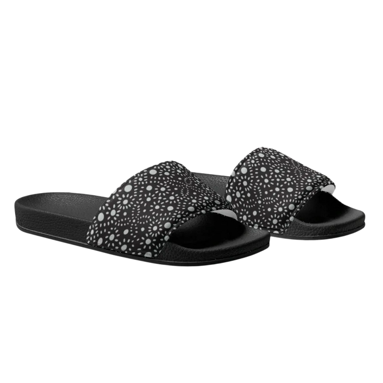 Damen- und Mädchen-Badeschlappen aus Kunstleder, Größe 36-44, in neutralem Design, von BUYATHOME24.